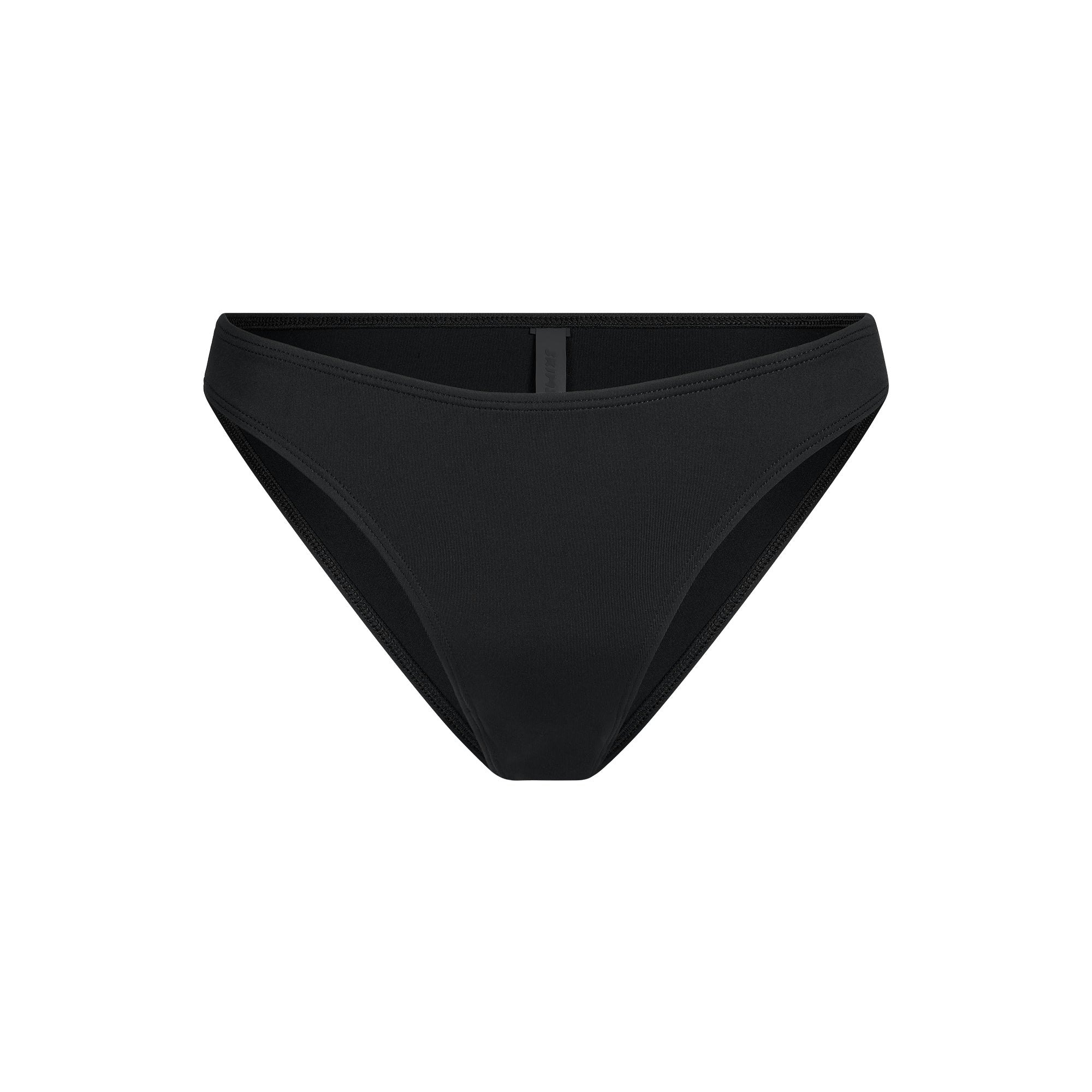 MINIMAL SWIM BIKINI BOTTOM | OBSIDIAN FLAT ON A WHITE BACKGROUND | FLT