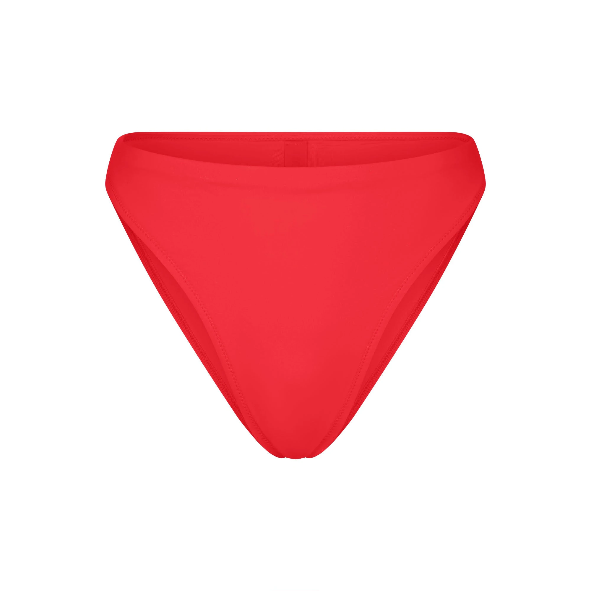 SIGNATURE SWIM HIGH LEG BIKINI BOTTOM | RUBY (BIKINI BOTTOMS, SWIM) LAYS FLAT ON A WHITE BACKGROUND | FLT