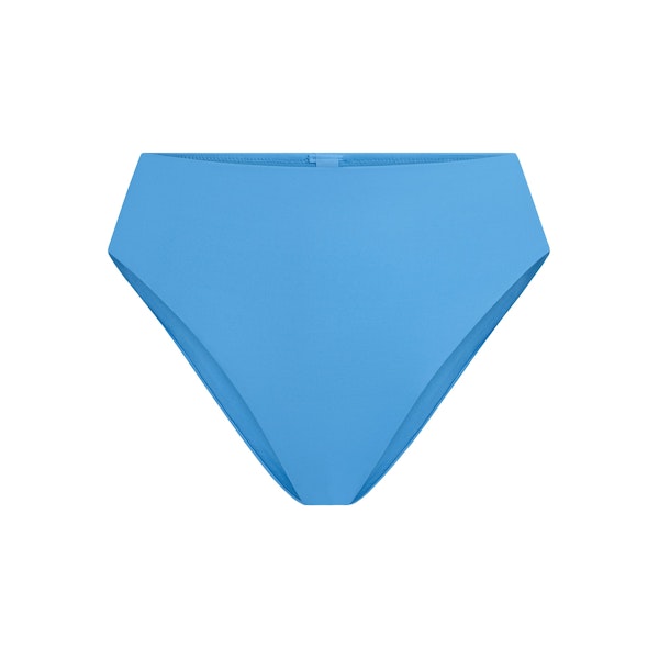 SIGNATURE SWIM HIGH-WAISTED BIKINI BOTTOM | TIDE FLAT ON A WHITE BACKGROUND | FLT