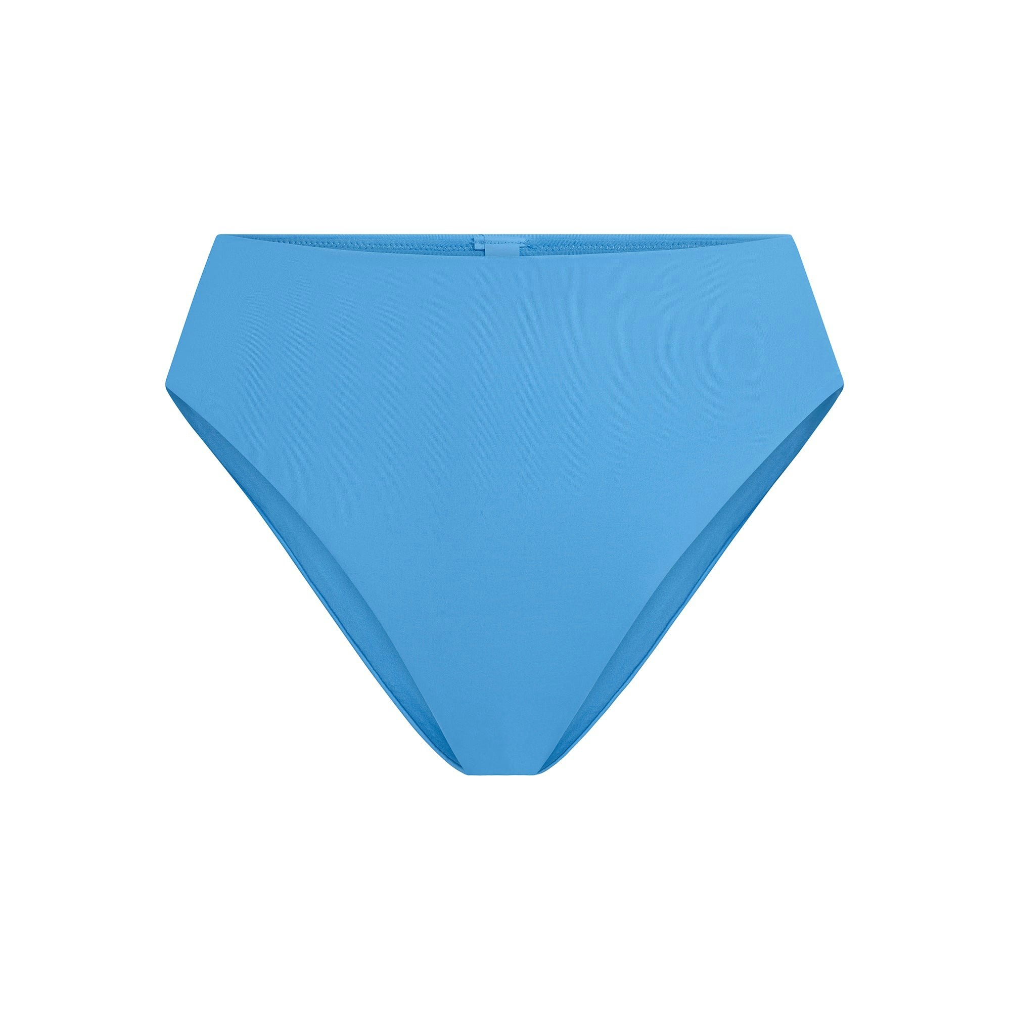 SIGNATURE SWIM HIGH-WAISTED BIKINI BOTTOM | TIDE FLAT ON A WHITE BACKGROUND | FLT