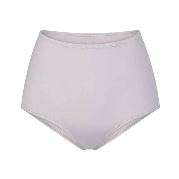 SIGNATURE SWIM BOY SHORT | CHROME (BIKINI BOTTOMS, SWIM) LAYS FLAT ON A WHITE BACKGROUND | FLT