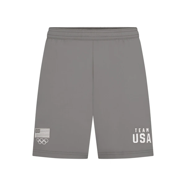 SKIMS FOR TEAM USA MENS SWIM OLYMPIC TRUNK | GREY (, MENS SWIM) FLAT ON A WHITE BACKGROUND | FLT