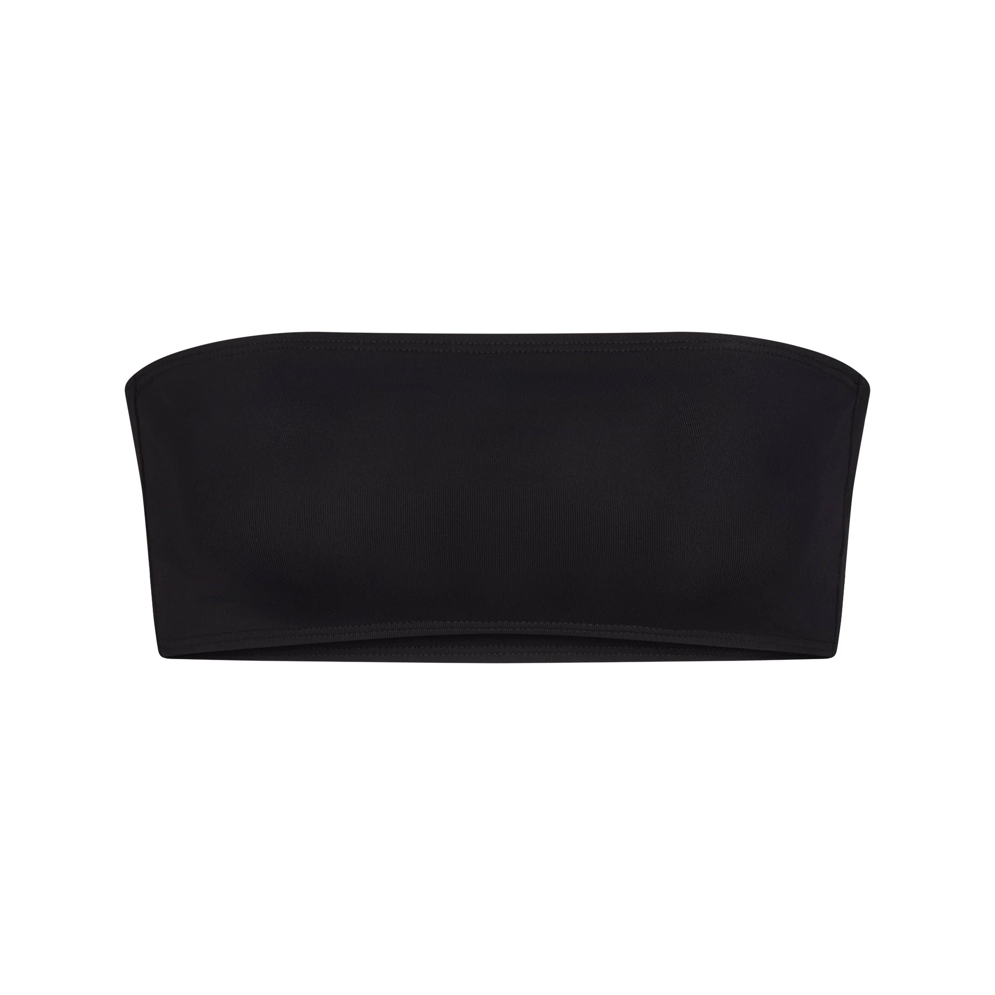 ICONIC SWIM MICRO BANDEAU BIKINI TOP | OBSIDIAN FLAT ON A WHITE BACKGROUND | FLT