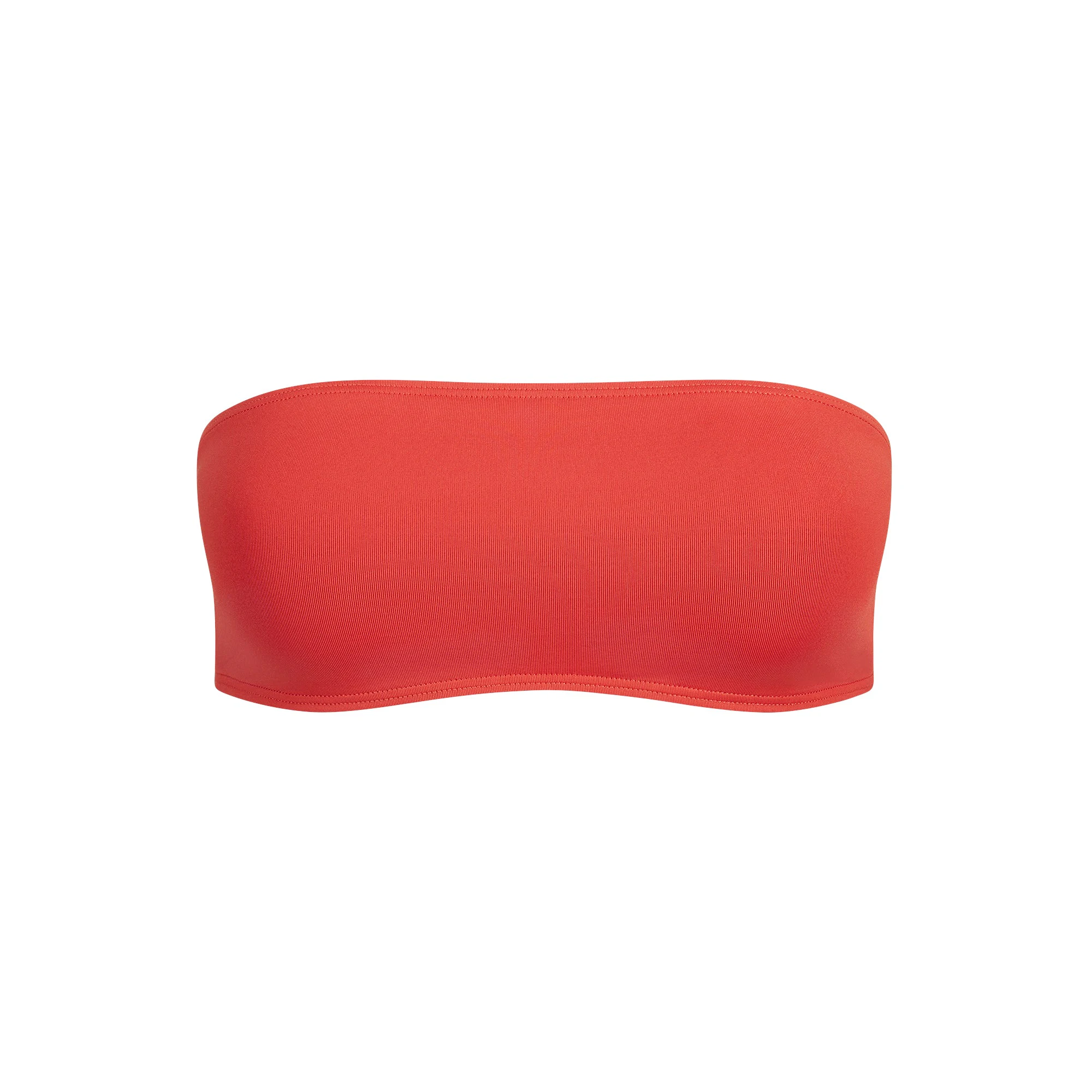 MINIMAL SWIM BANDEAU BIKINI TOP | TERRA FLAT ON A WHITE BACKGROUND | FLT