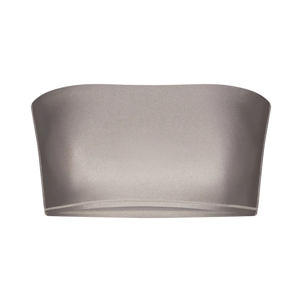 SHINE SWIM BANDEAU BIKINI TOP | SMOKE (BANDEAUS ,SWIM) FLAT ON A WHITE BACKGROUND | FLT