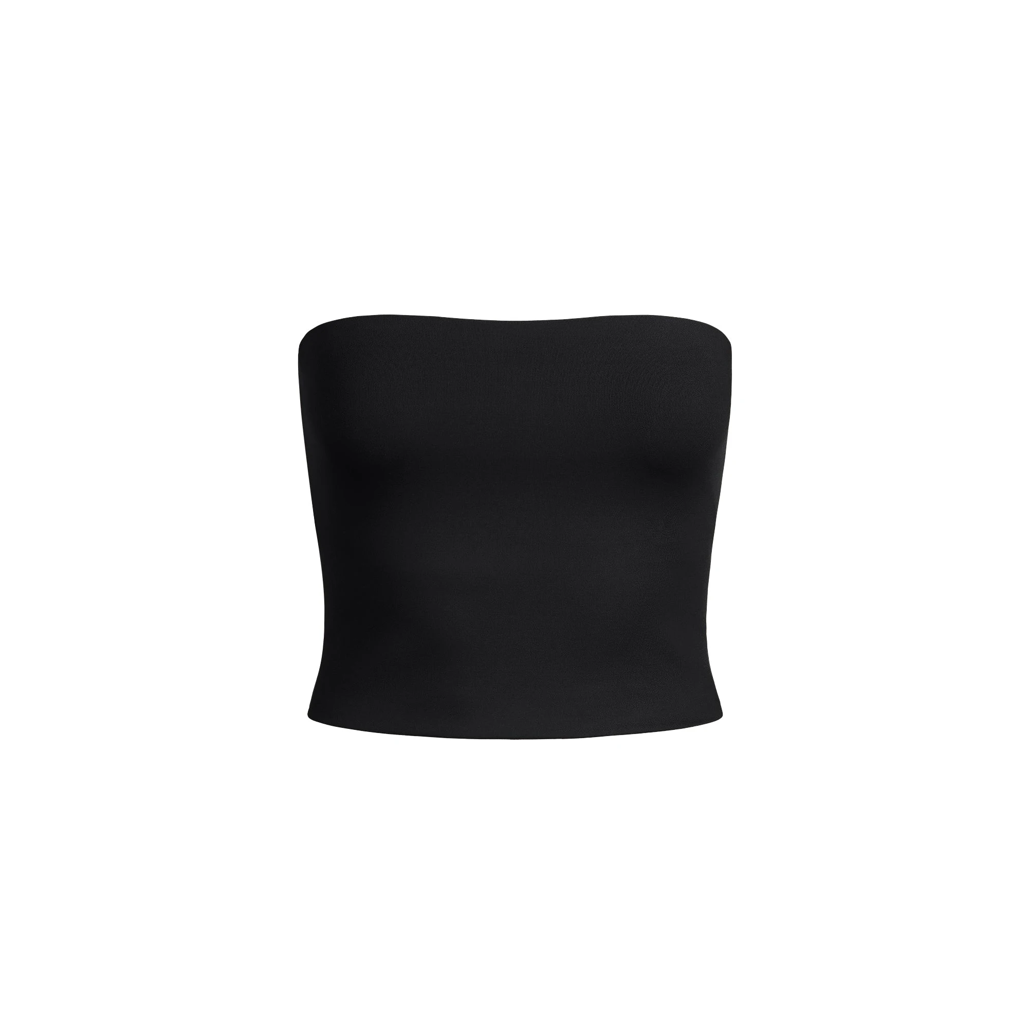 MINIMAL SWIM CONVERTIBLE BANDEAU BIKINI TOP | OBSIDIAN FLAT ON A WHITE BACKGROUND | FLT