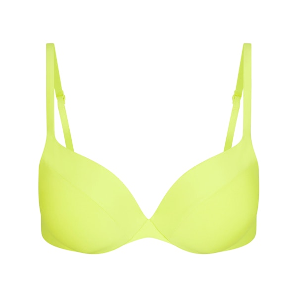 SIGNATURE SWIM ULTIMATE PUSH-UP TIE BACK BIKINI TOP | SPHENE LAYS FLAT ON A WHITE BACKGROUND | FLT