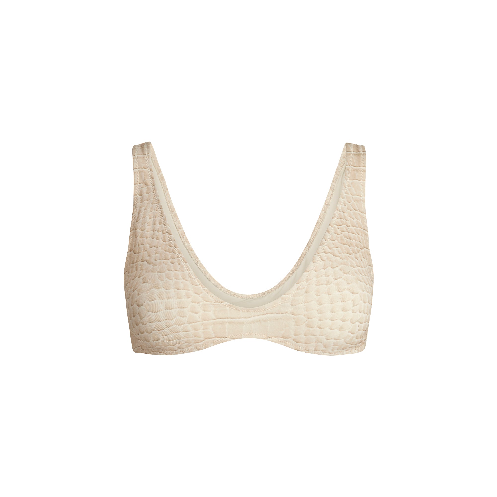 SKIMS ビキニ ROBERTO CAVALLI X SKIMS PLUNGE BIKINI TOP | ZEBRA PRINT