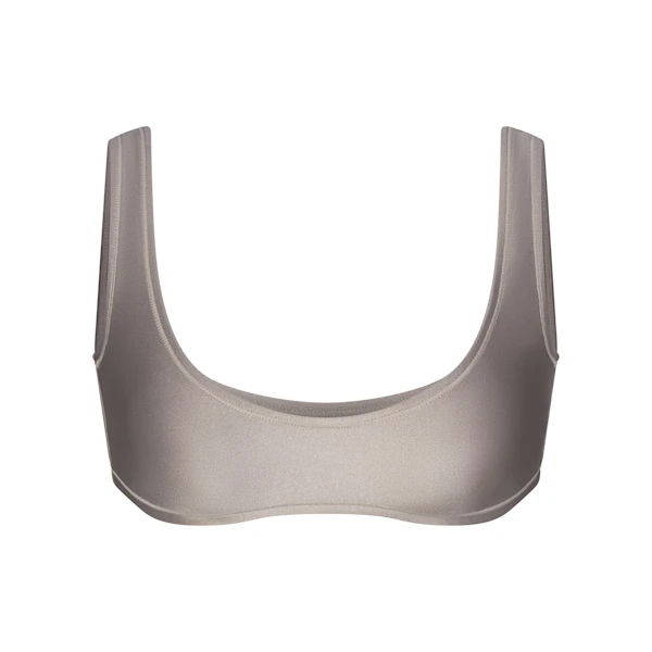 SHINE SWIM SCOOP BIKINI TOP | SMOKE (BIKINI TOPS ,SWIM) FLAT ON A WHITE BACKGROUND | FLT