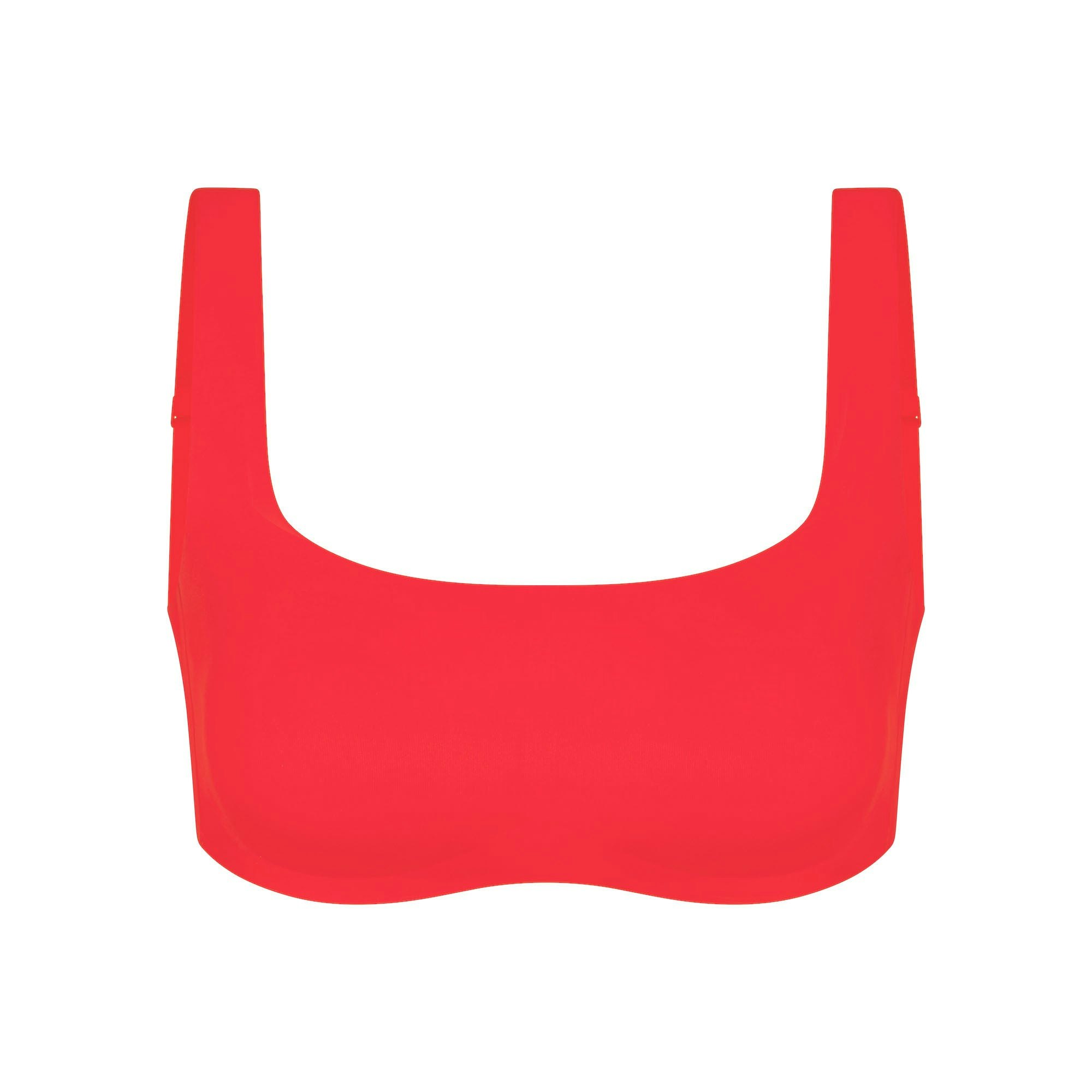 SIGNATURE SWIM SCOOP BIKINI TOP | RUBY (BANDEAUS, SWIM) LAYS FLAT ON A WHITE BACKGROUND | FLT