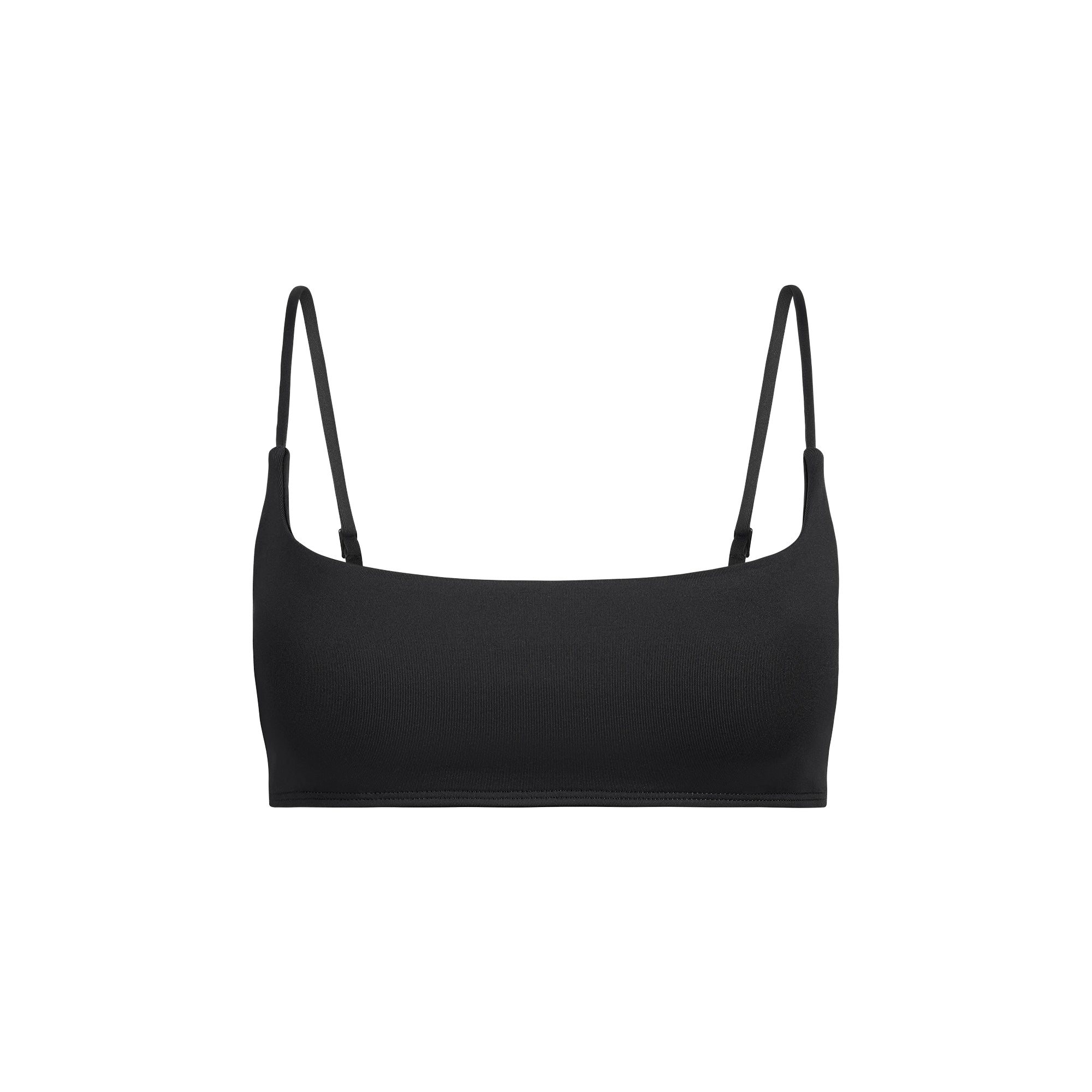 skims ストレートネックビキニトップ ICONIC SWIM SQUARE NECK BIKINI TOP | OBSIDIAN
