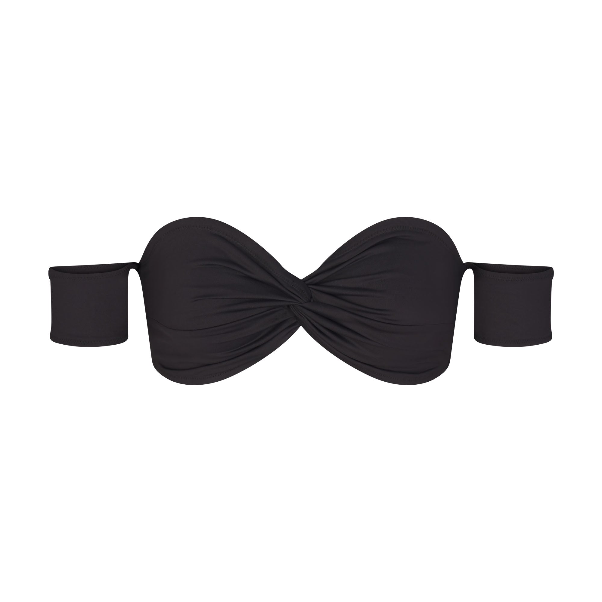 Black off the shoulder swim top deals