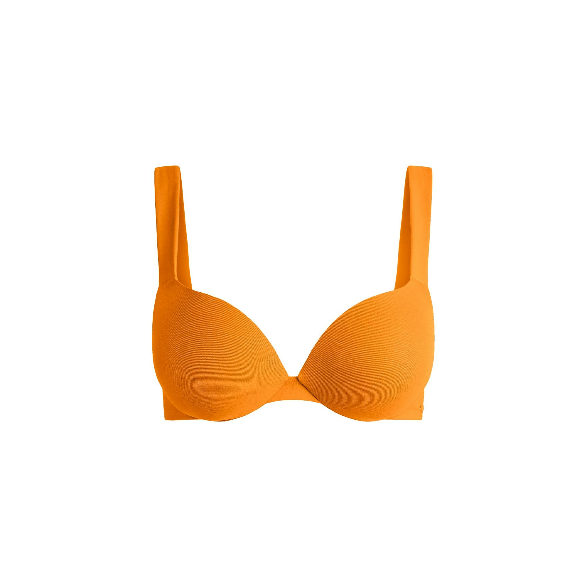 SIGNATURE SWIM ULTIMATE PUSH-UP BIKINI TOP | TANGERINE FLAT ON A WHITE BACKGROUND | FLT