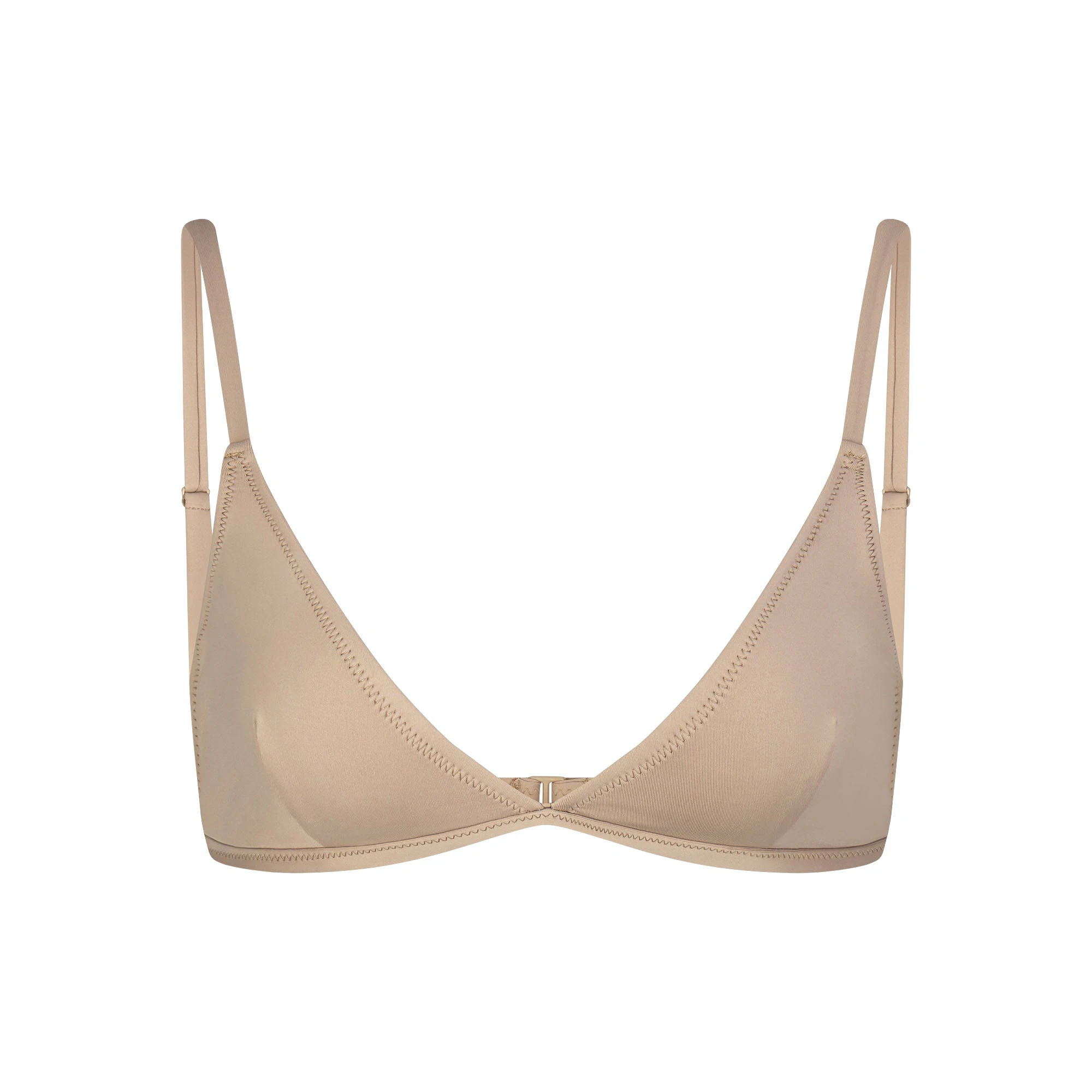 SIGNATURE SWIM ADJUSTABLE TRIANGLE TOP | DESERT (BIKINI TOPS, SWIM) LAYS FLAT ON A WHITE BACKGROUND | FLT