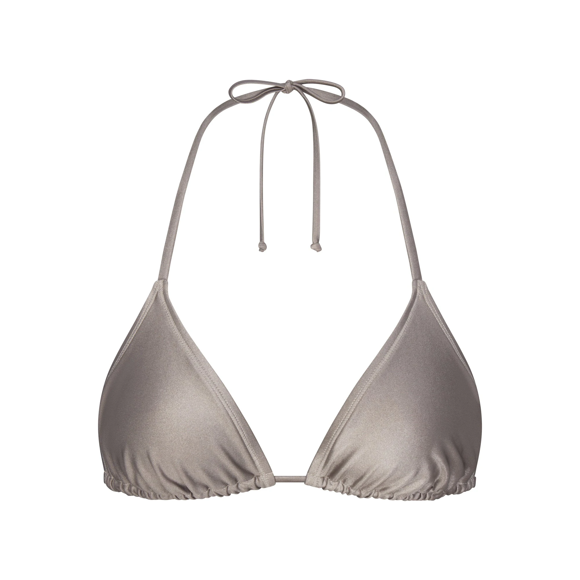 SHINE SWIM TRIANGLE TOP | SMOKE (BIKINI TOPS ,SWIM) FLAT ON A WHITE BACKGROUND | FLT