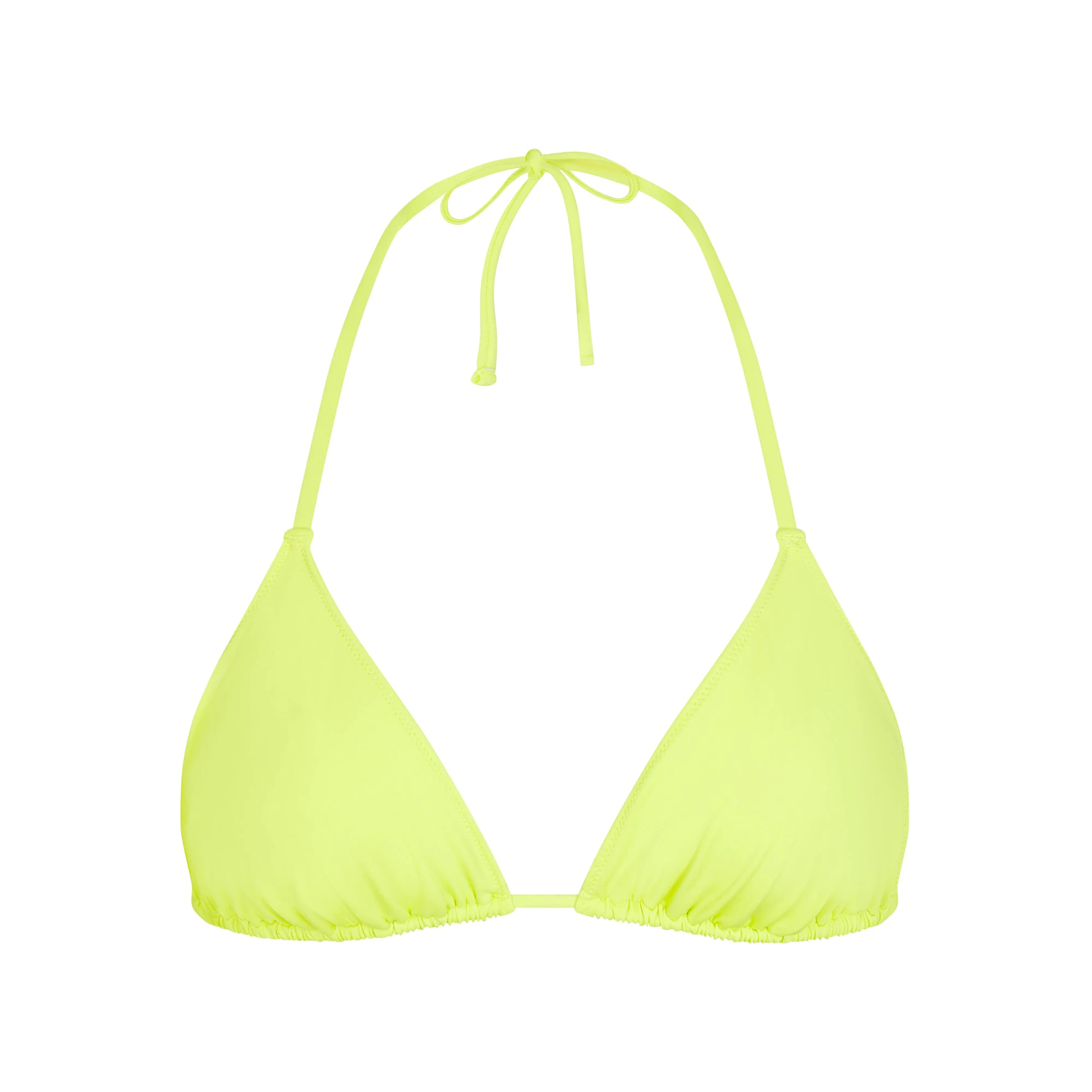 SIGNATURE SWIM TRIANGLE BIKINI TOP | SPHENE LAYS FLAT ON A WHITE BACKGROUND | FLT