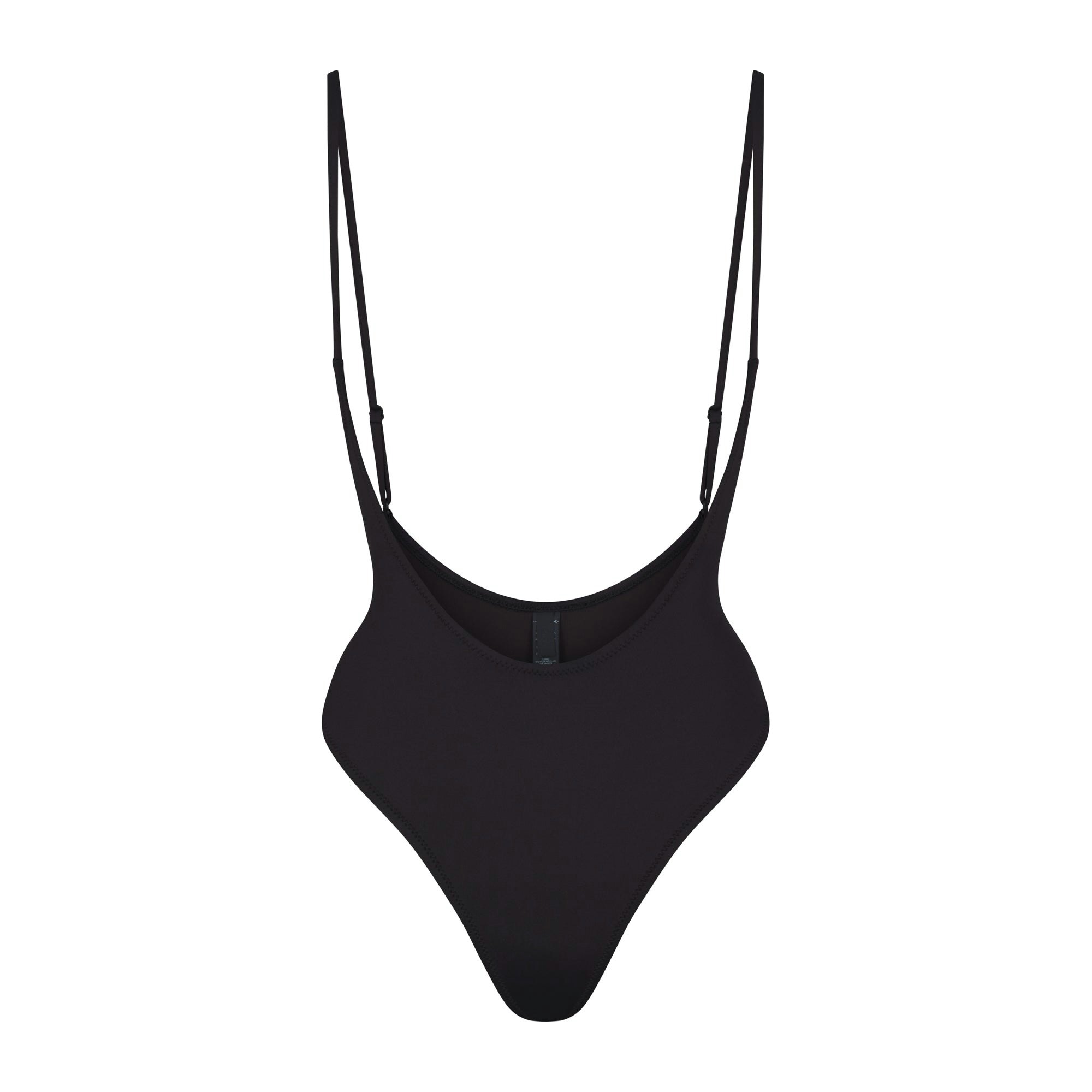 SWIM OPEN BUST ONE PIECE LAYS FLAT ON A WHITE BACKGROUND