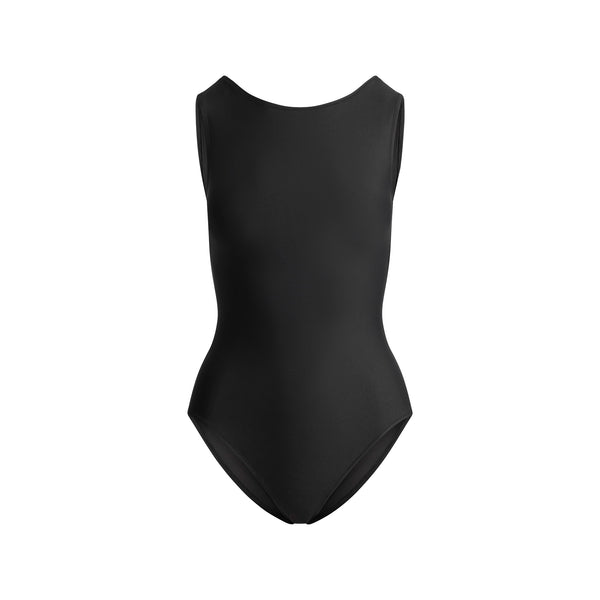 SIGNATURE SWIM ZIP FRONT ONE PIECE | ONYX