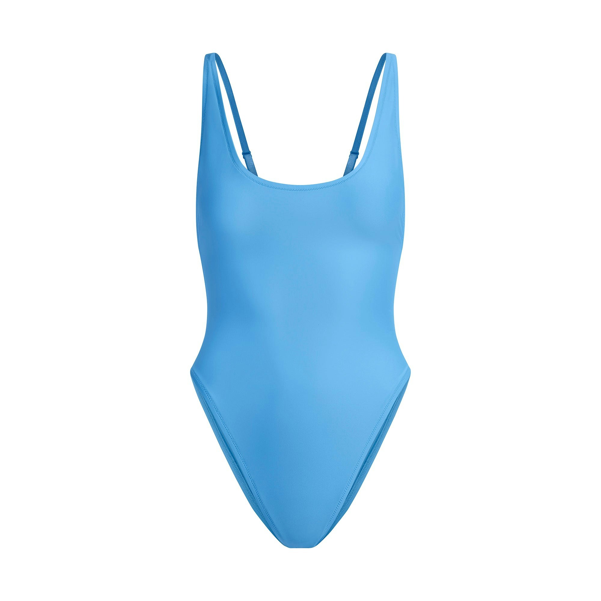 SIGNATURE SWIM SCOOP NECK ONE PIECE | TIDE FLAT ON A WHITE BACKGROUND | FLT