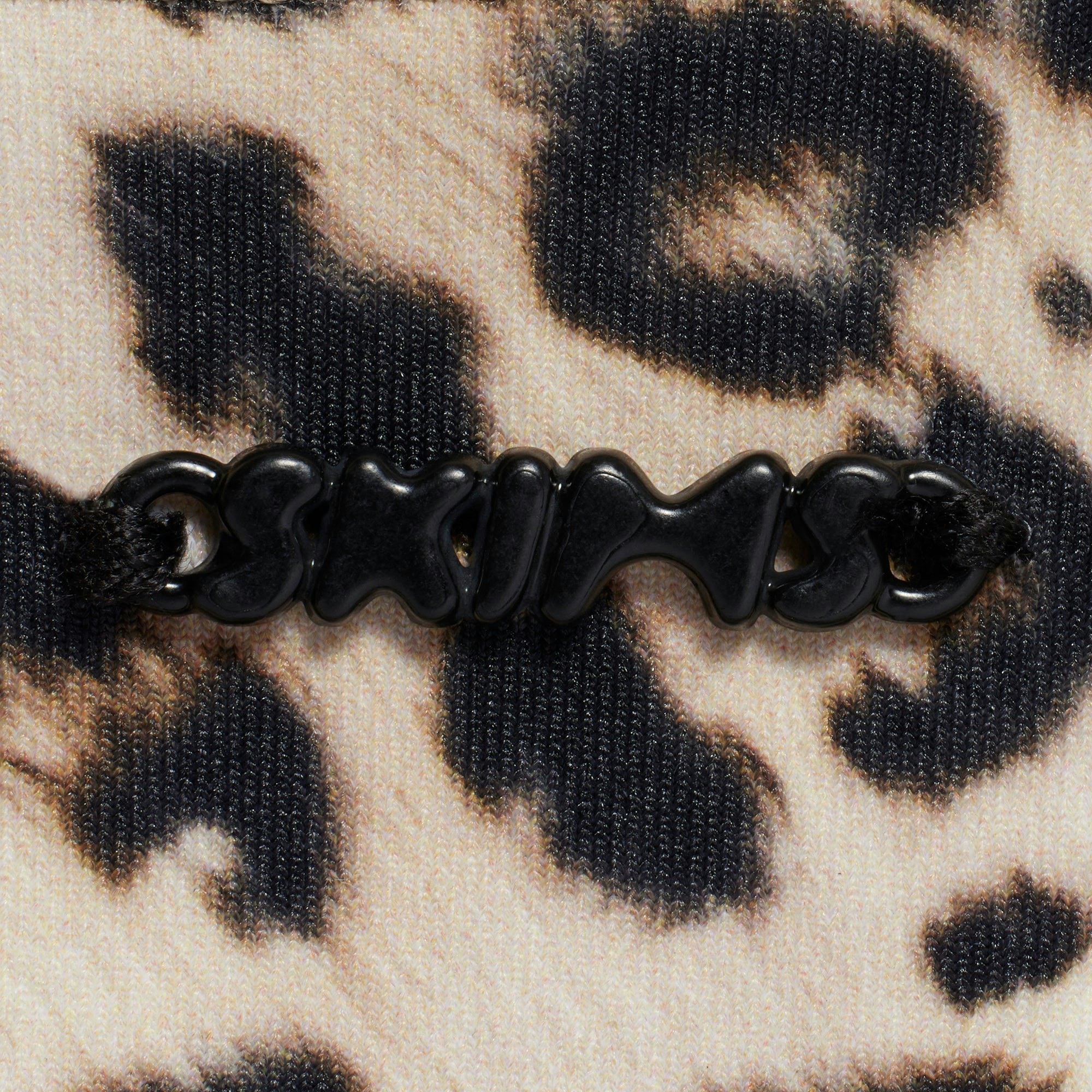 SIGNATURE SWIM UNDERWIRE ONE PIECE | CHAMPAGNE LEOPARD PRINT ADDITIONAL FABRIC DETAILS