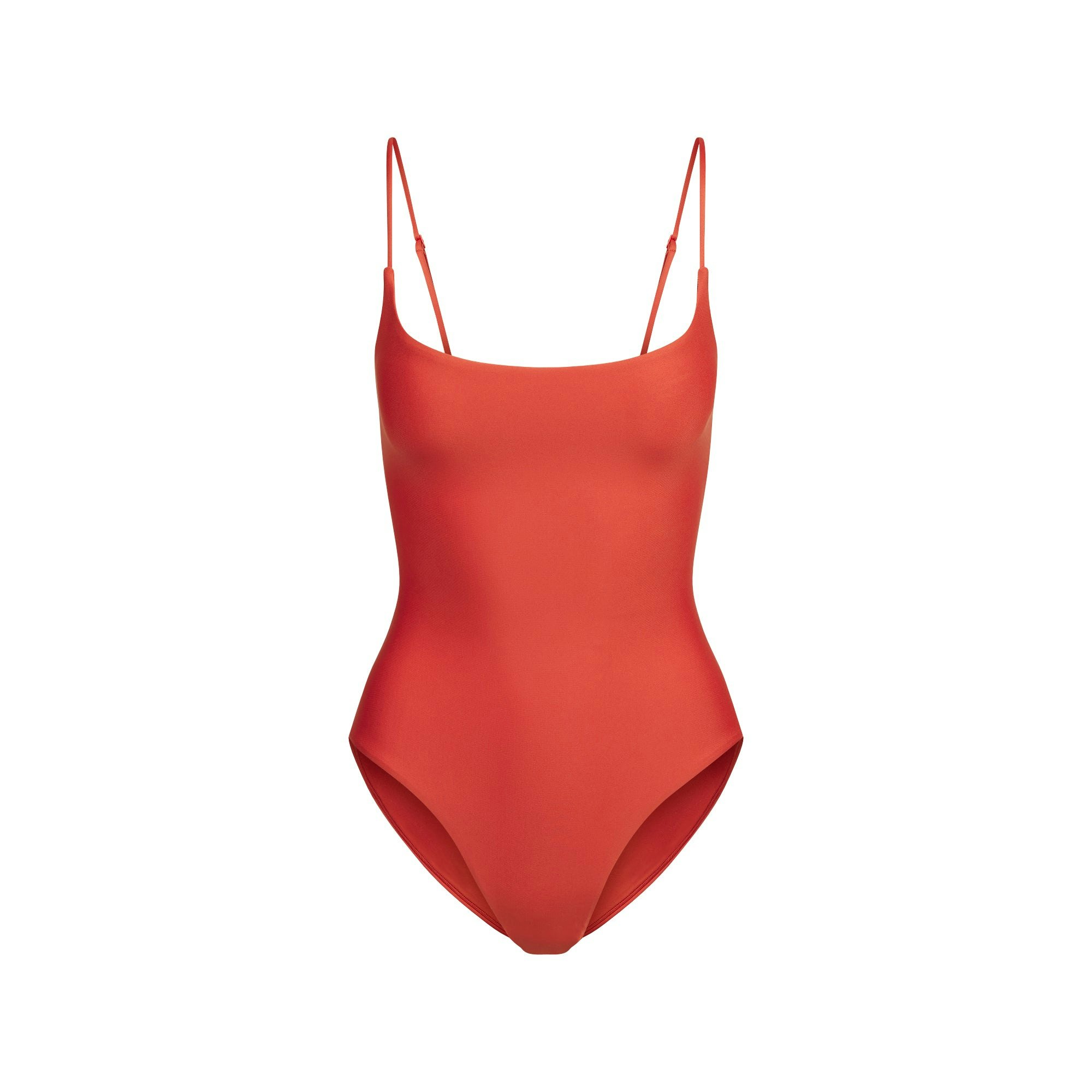 MINIMAL SWIM SQUARE NECK ONE PIECE | TERRA FLAT ON A WHITE BACKGROUND | FLT