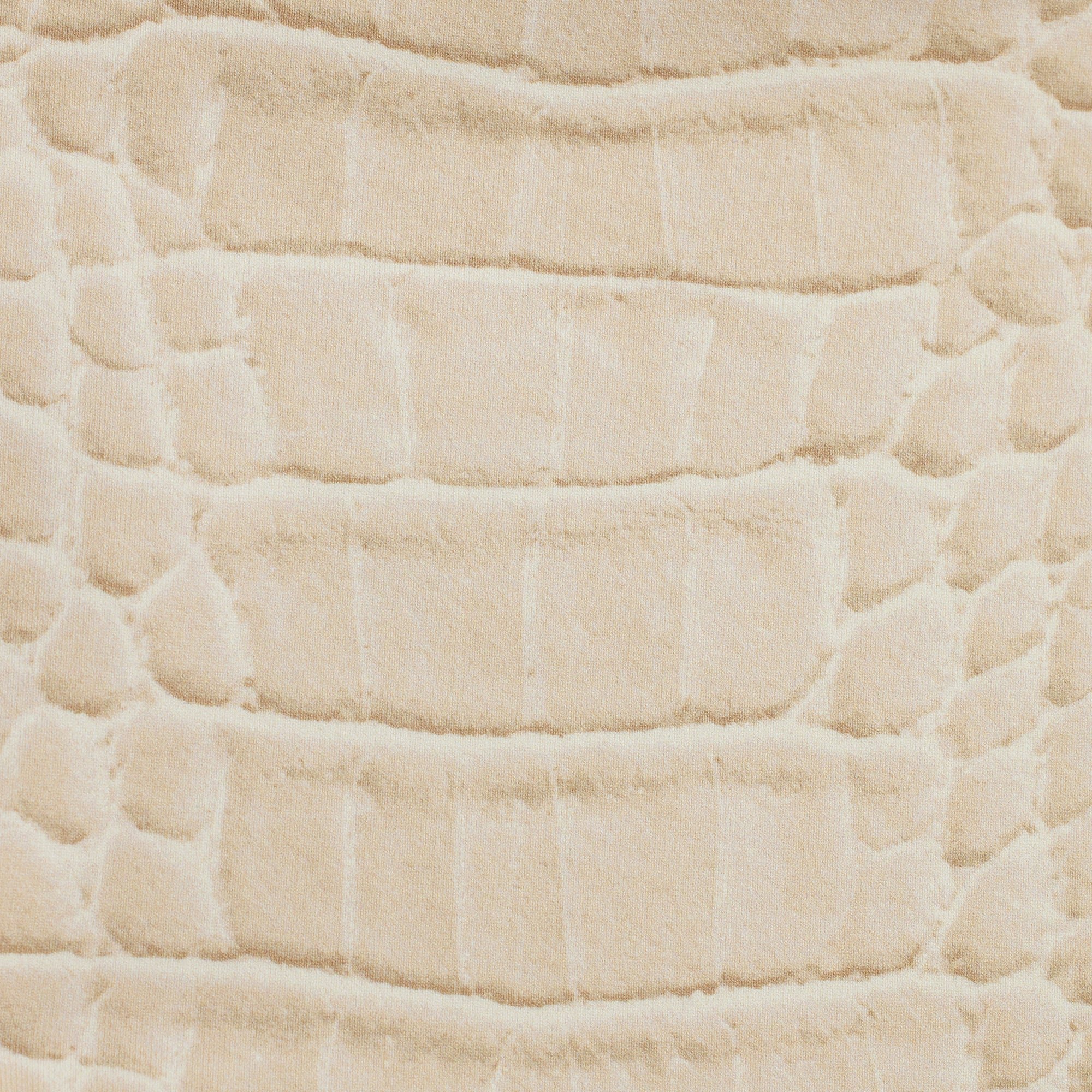 SIGNATURE SWIM HIGH-WAISTED BIKINI BOTTOM | EGRET CROCODILE PRINT ADDITIONAL FABRIC DETAILS