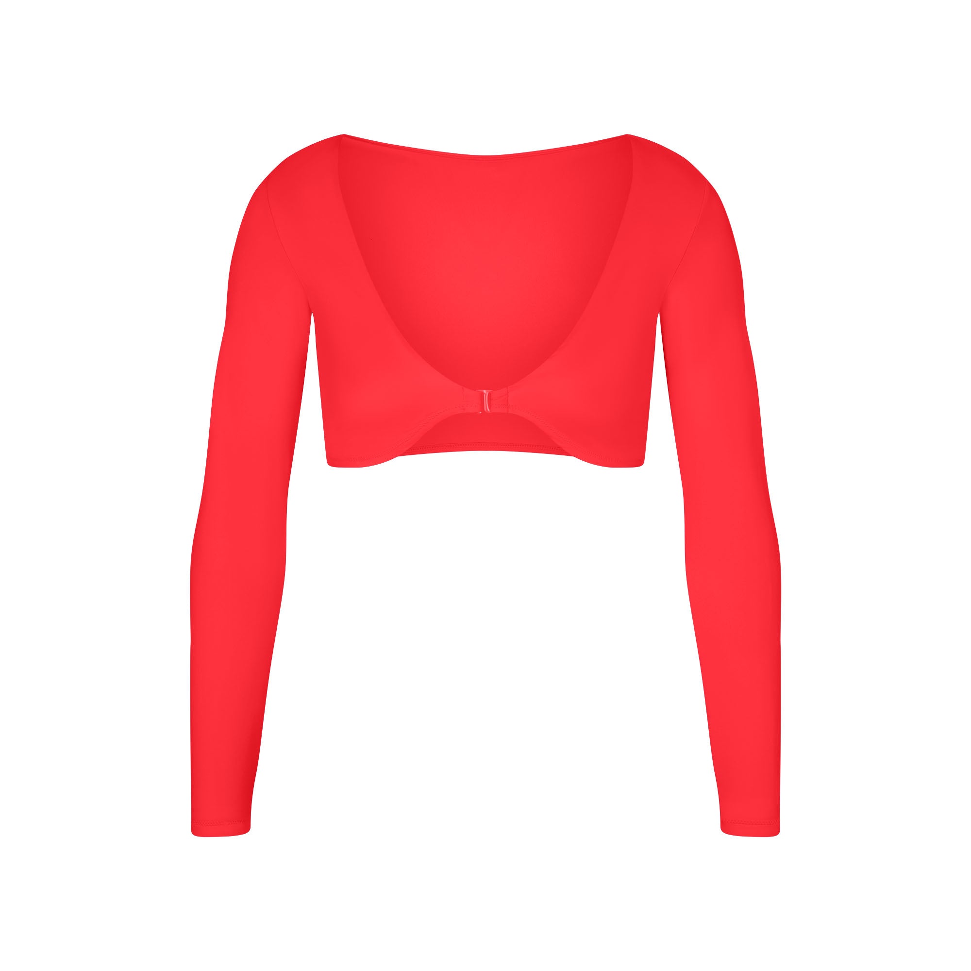 Skims Women s Long Sleeve Shrug Red Long Sleeved Tops