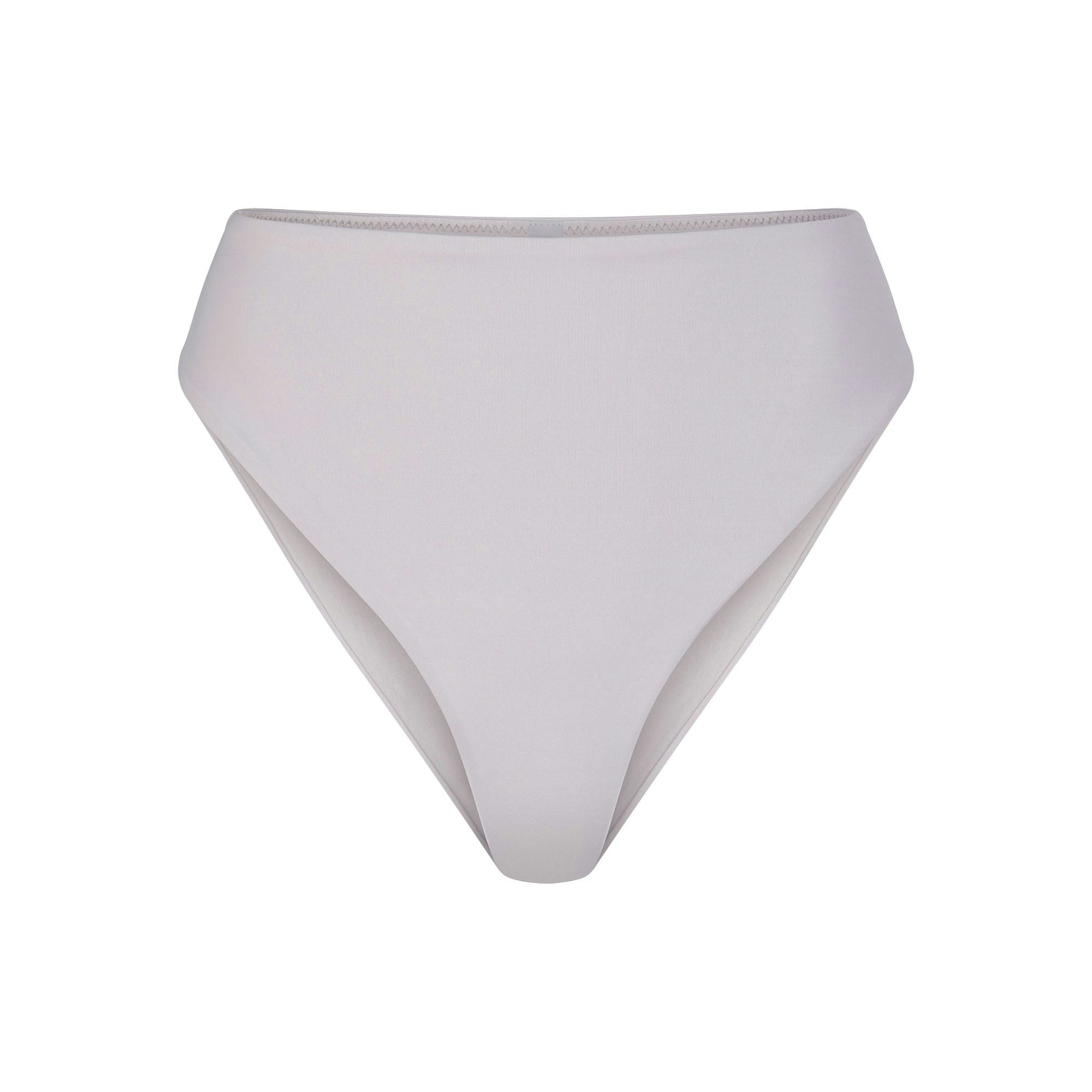 SIGNATURE SWIM MID WAIST BOTTOM | CHROME (BIKINI BOTTOMS, SWIM) LAYS FLAT ON A WHITE BACKGROUND | FLT