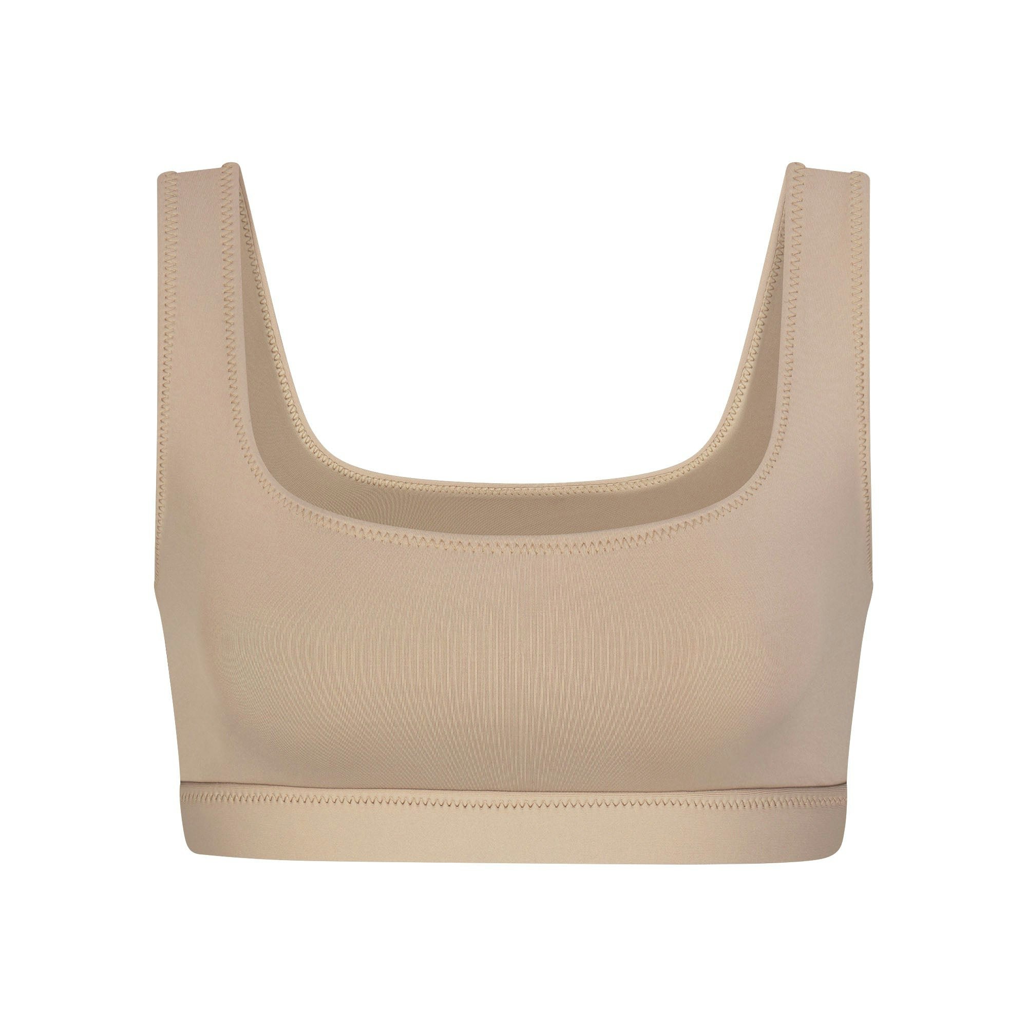 SIGNATURE SWIM TANK BIKINI TOP | DESERT (BIKINI TOPS, SWIM) LAYS FLAT ON A WHITE BACKGROUND | FLT