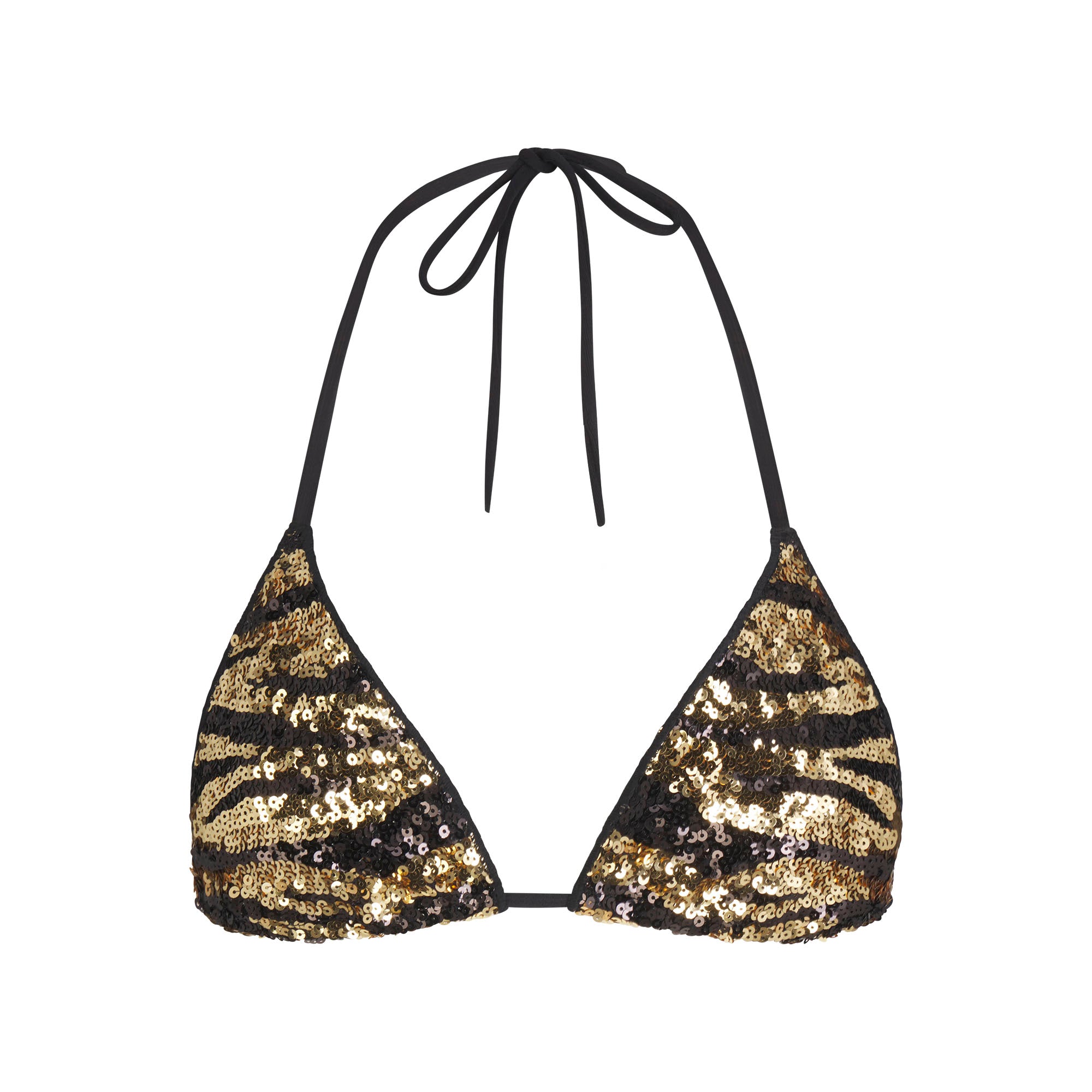 SEQUIN TRIANGLE BIKINI TOP
