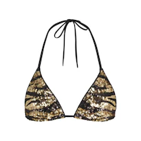 SEQUIN TRIANGLE BIKINI TOP