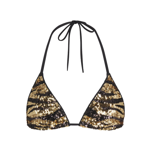 SIGNATURE SWIM TRIANGLE TOP NEW | ONYX | SKIMS