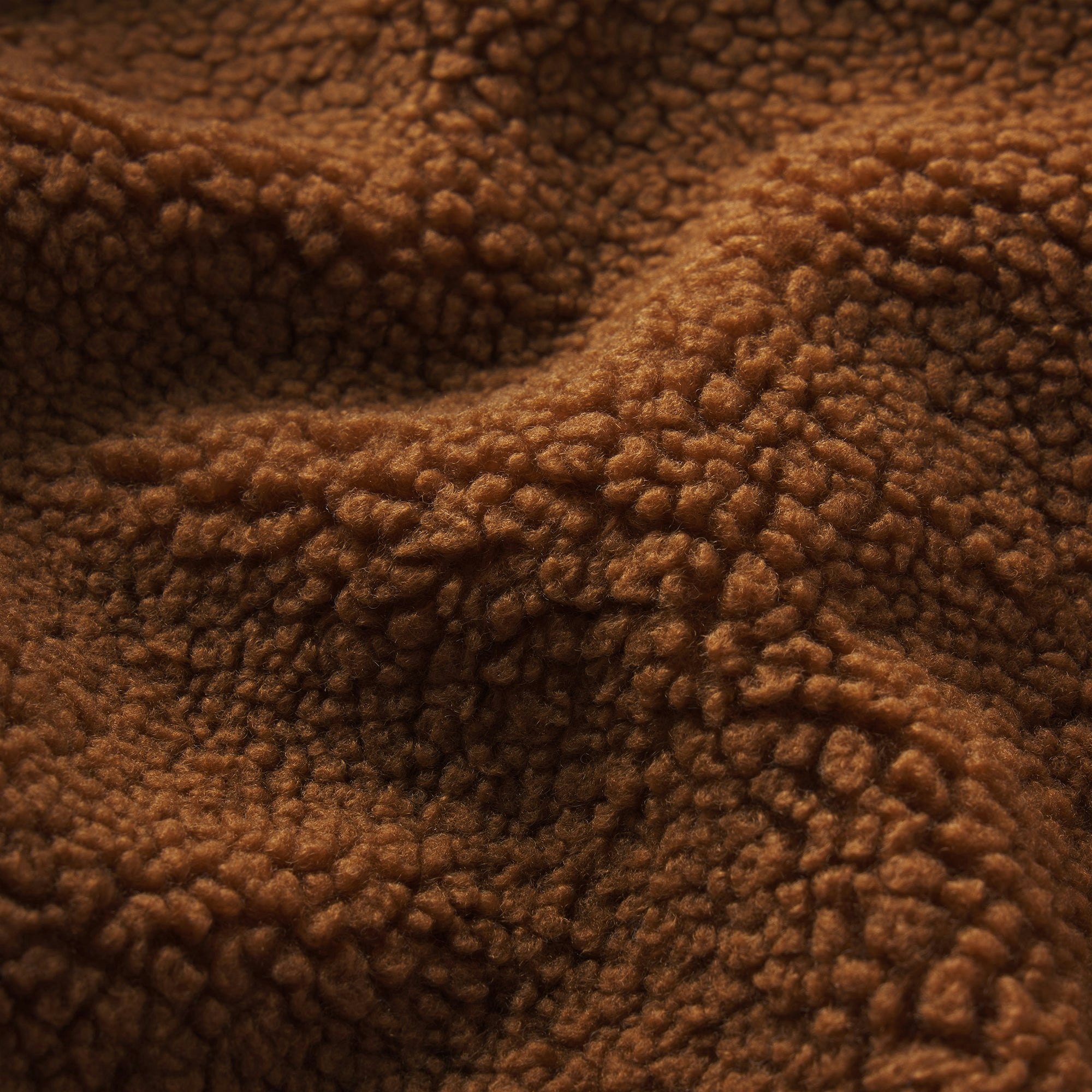 TEDDY OVERSIZED HALF ZIP UP PULLOVER | CHAI ADDITIONAL FABRIC DETAILS