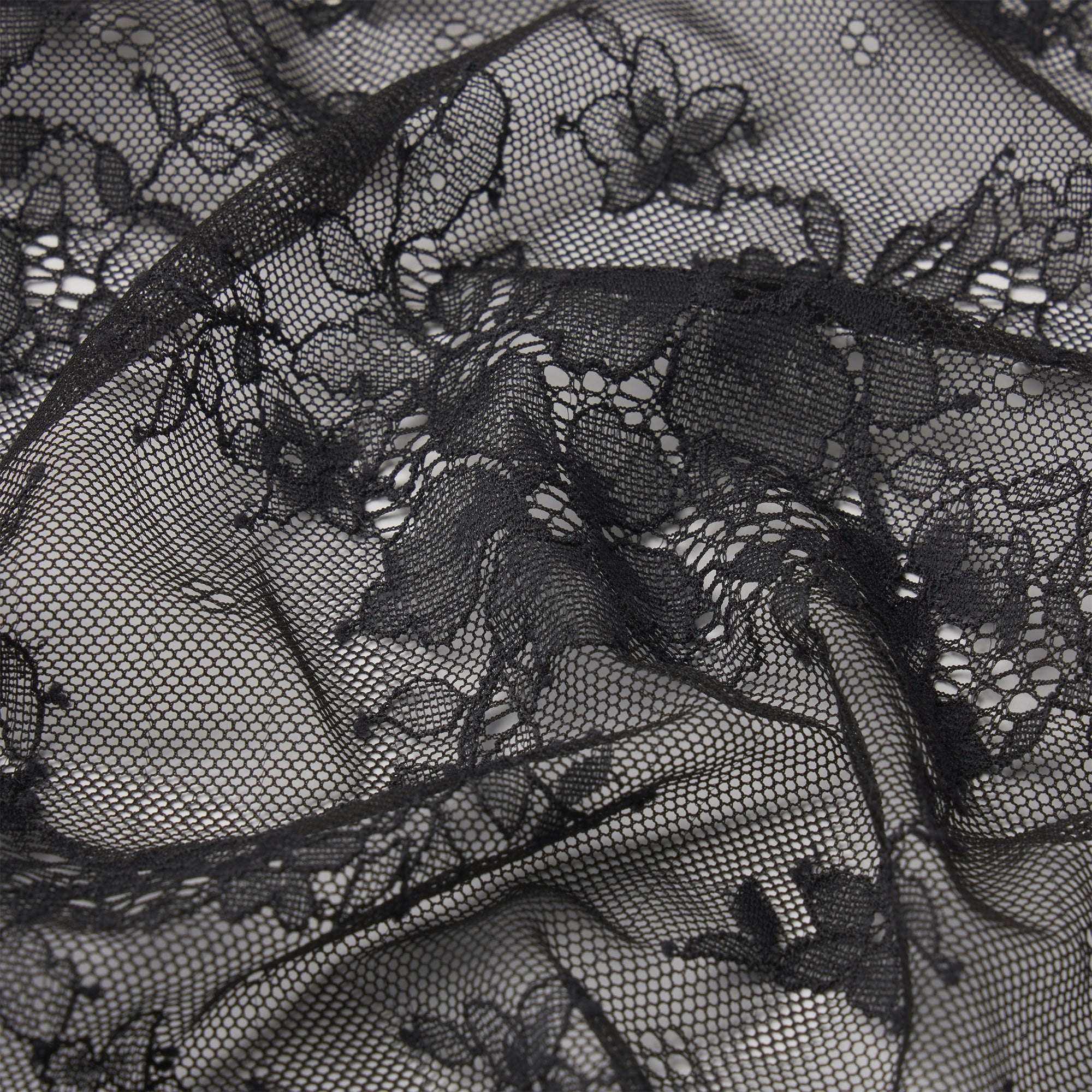 ULTRA FINE LACE LONG TIE SKIRT | ONYX ADDITIONAL FABRIC DETAILS