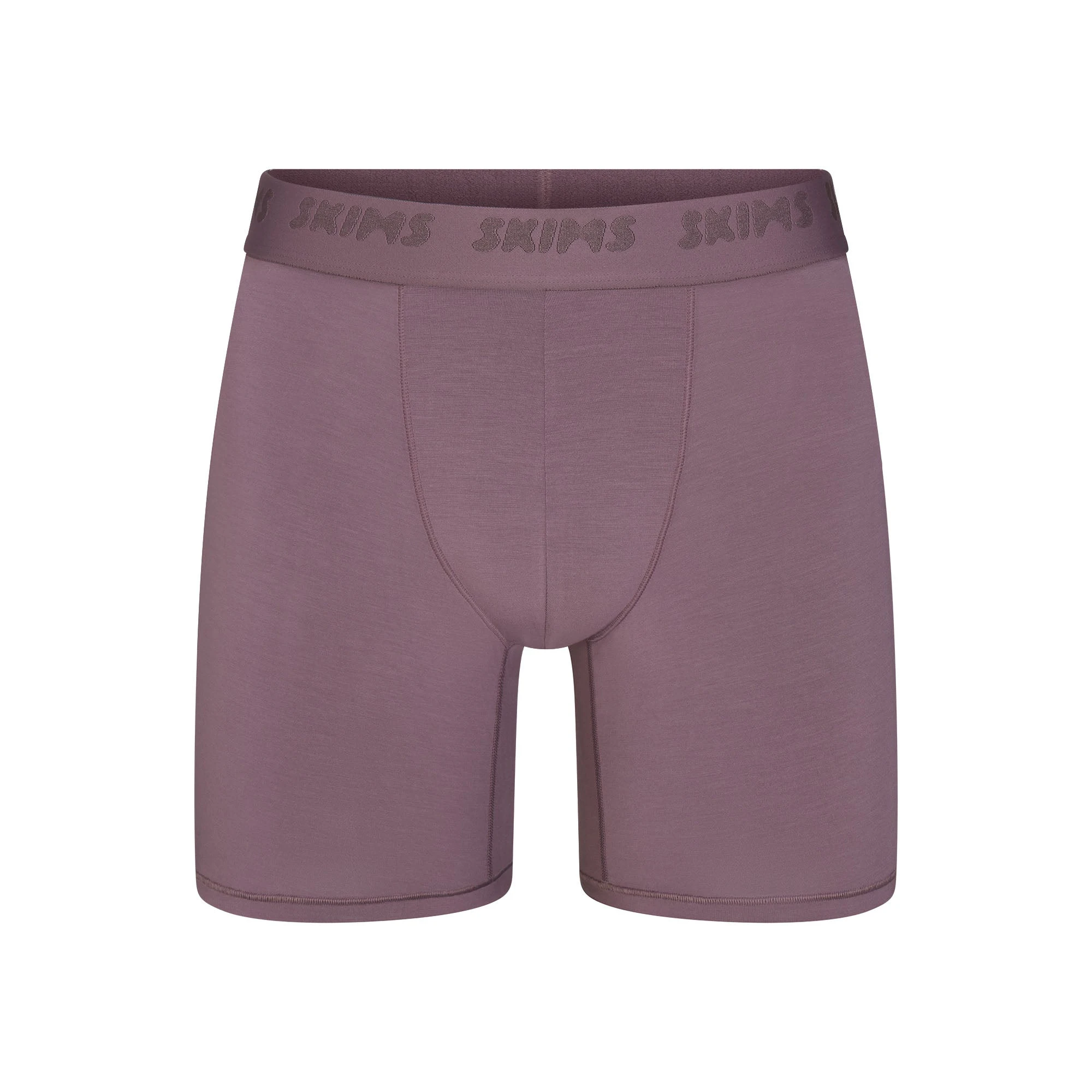 SKIMS STRETCH MENS 5" BOXER BRIEF | IRIS FLAT ON A WHITE BACKGROUND | FLT @ | FOCUS: 0.0, 1.0, 0.9