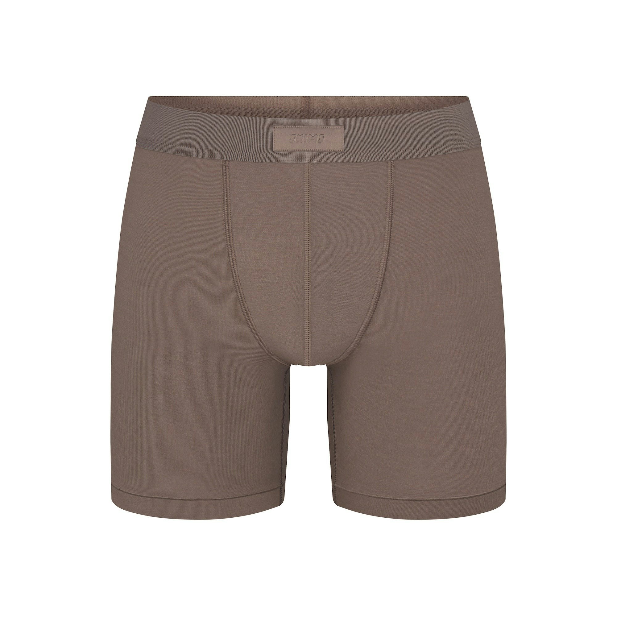 SKIMS COTTON MENS 5" BOXER BRIEF | AMETHYST (MENS BOXERS) FLAT ON A WHITE BACKGROUND | FLT