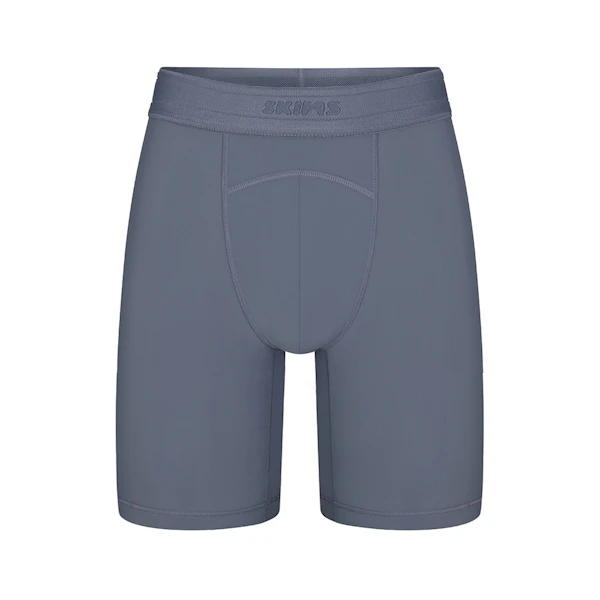 SKIMS SPORT MENS 9" BOXER BRIEF | STEEL BLUE
