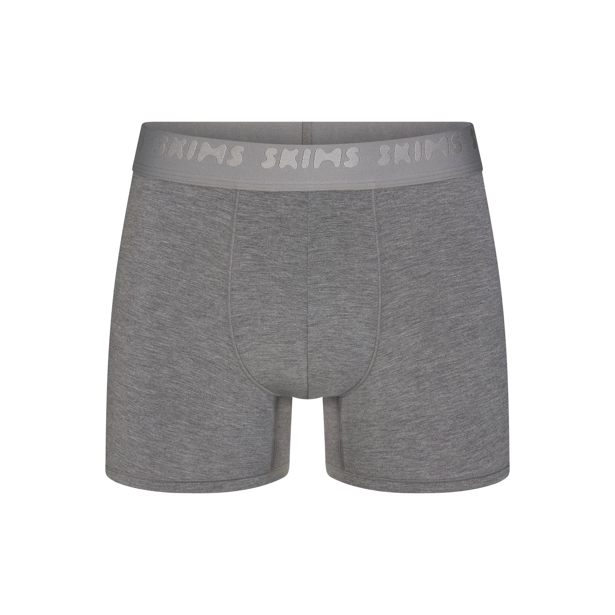SKIMS STRETCH MENS 3" BOXER BRIEF 5-PACK | IRIS GUNMETAL MULTI FLAT ON A WHITE BACKGROUND | FLT