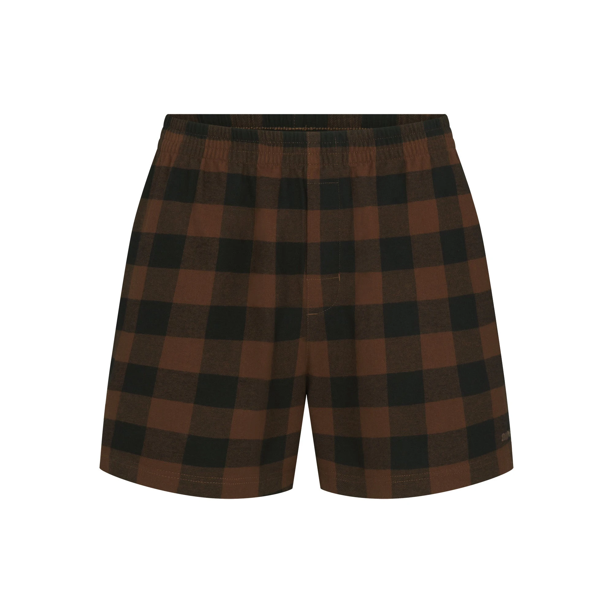 FLANNEL SLEEP MENS SHORT | JASPER BUFFALO CHECK FLAT ON A WHITE BACKGROUND | FLT