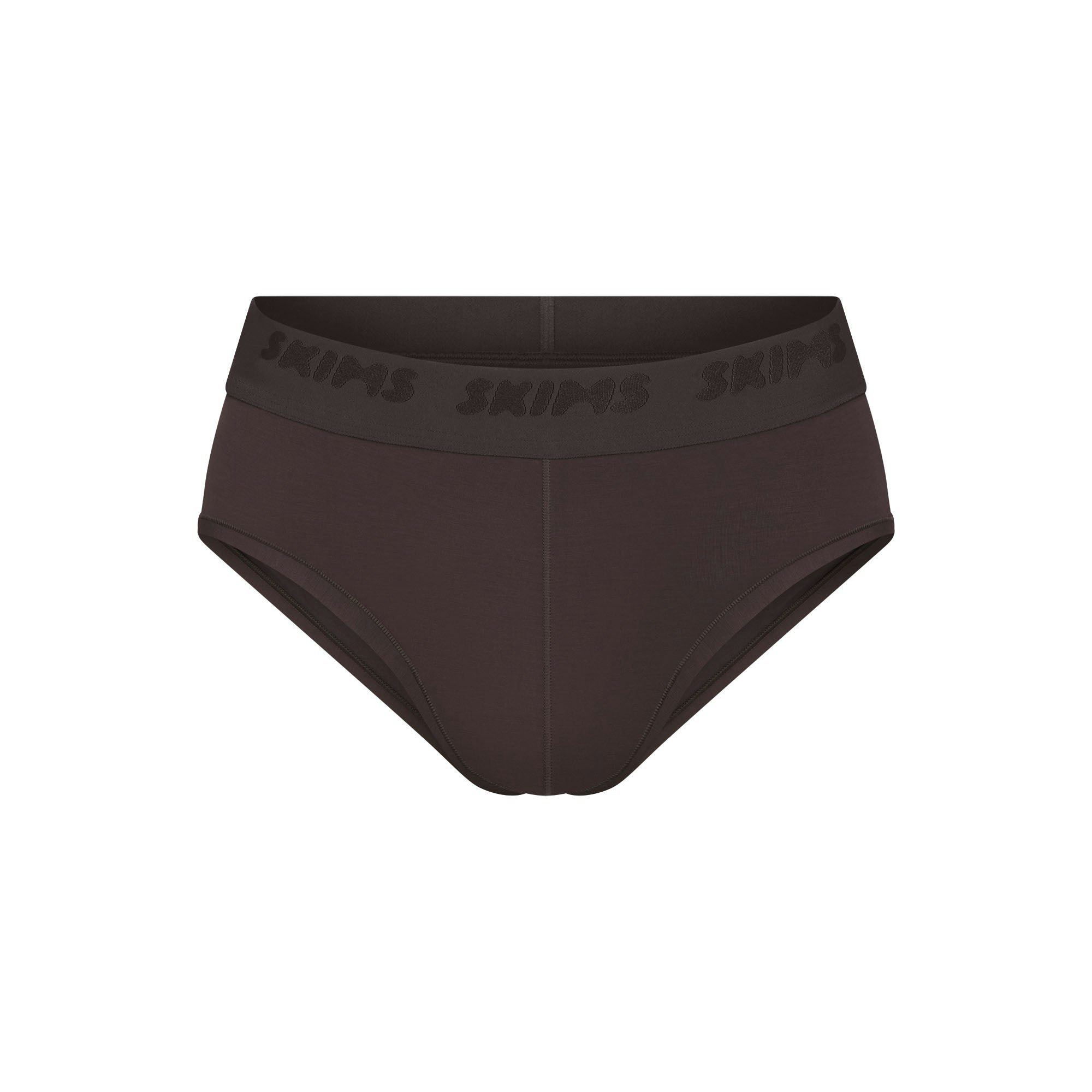 SKIMS STRETCH MENS BRIEF | IRON(MENS BRIEFS) FLAT ON A WHITE BACKGROUND | FLT