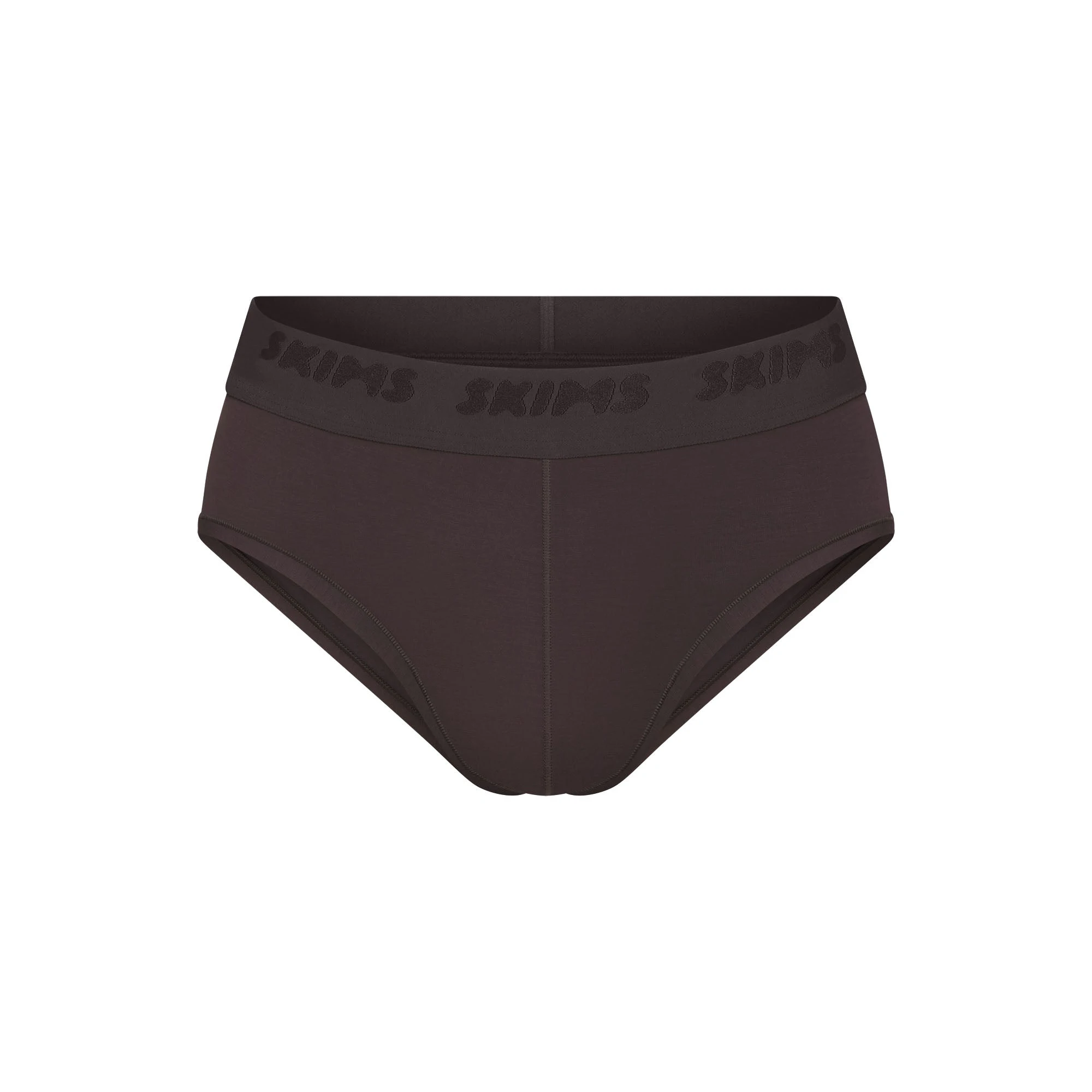 SKIMS STRETCH MENS BRIEF | IRON(MENS BRIEFS) FLAT ON A WHITE BACKGROUND | FLT