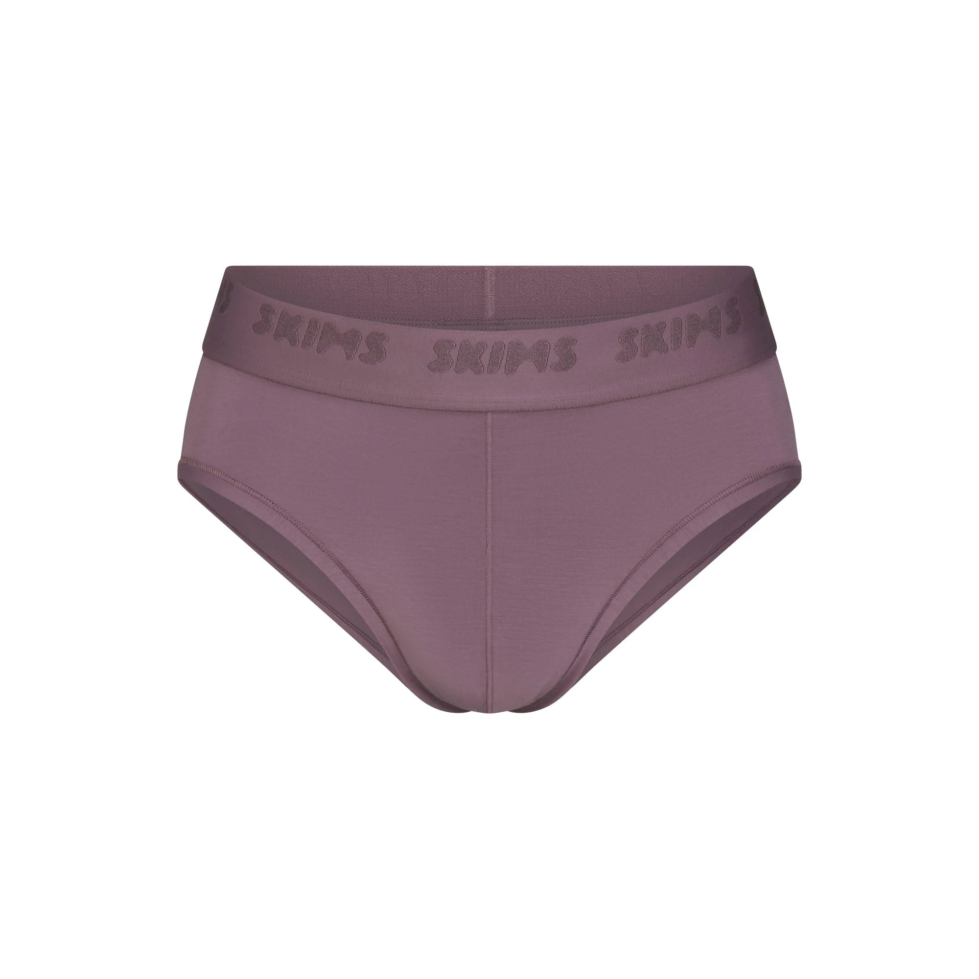 SKIMS STRETCH MENS BRIEF 3-PACK | IRIS HEATHER MULTI FLAT ON A WHITE BACKGROUND | FLT