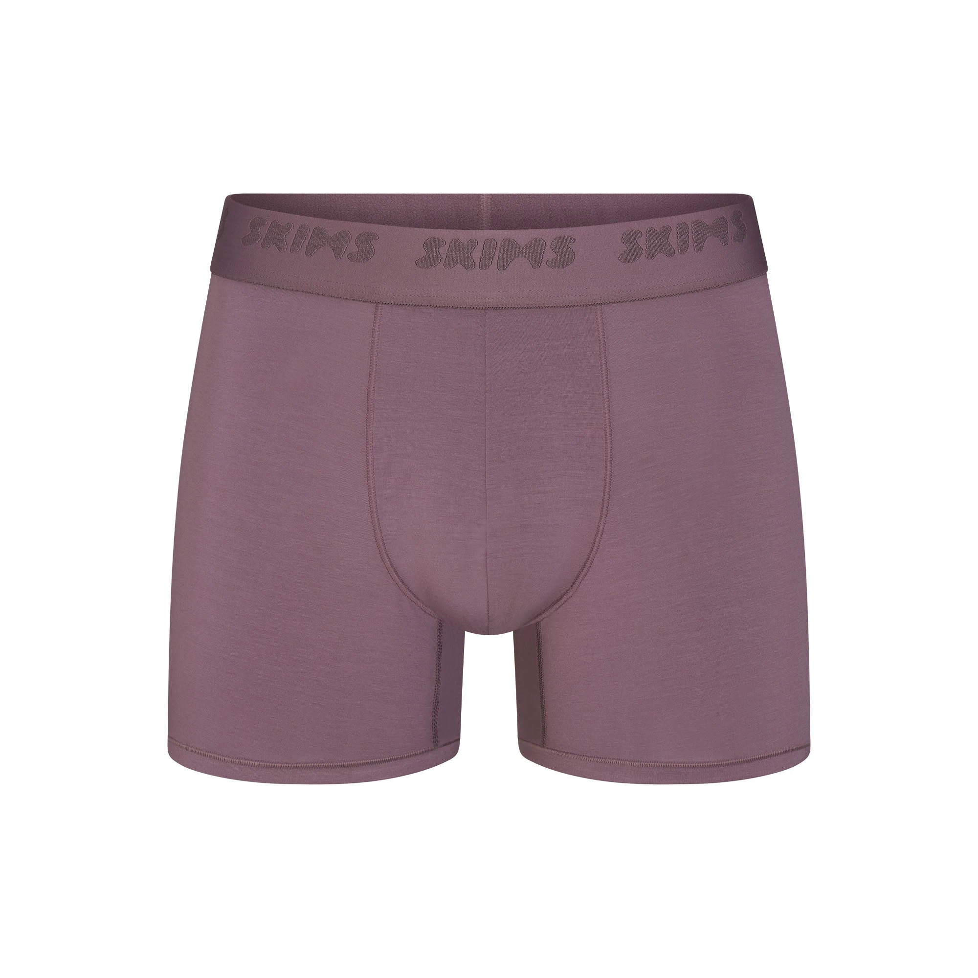 SKIMS STRETCH MENS 3" BOXER BRIEF | IRIS FLAT ON A WHITE BACKGROUND | FLT @ | FOCUS: 0.0, 1.0, 0.9