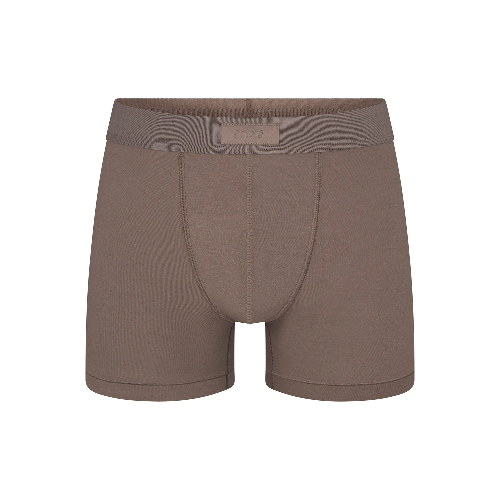 SKIMS COTTON MENS 3" BOXER BRIEF | AMETHYST (MENS BOXERS) FLAT ON A WHITE BACKGROUND | FLT