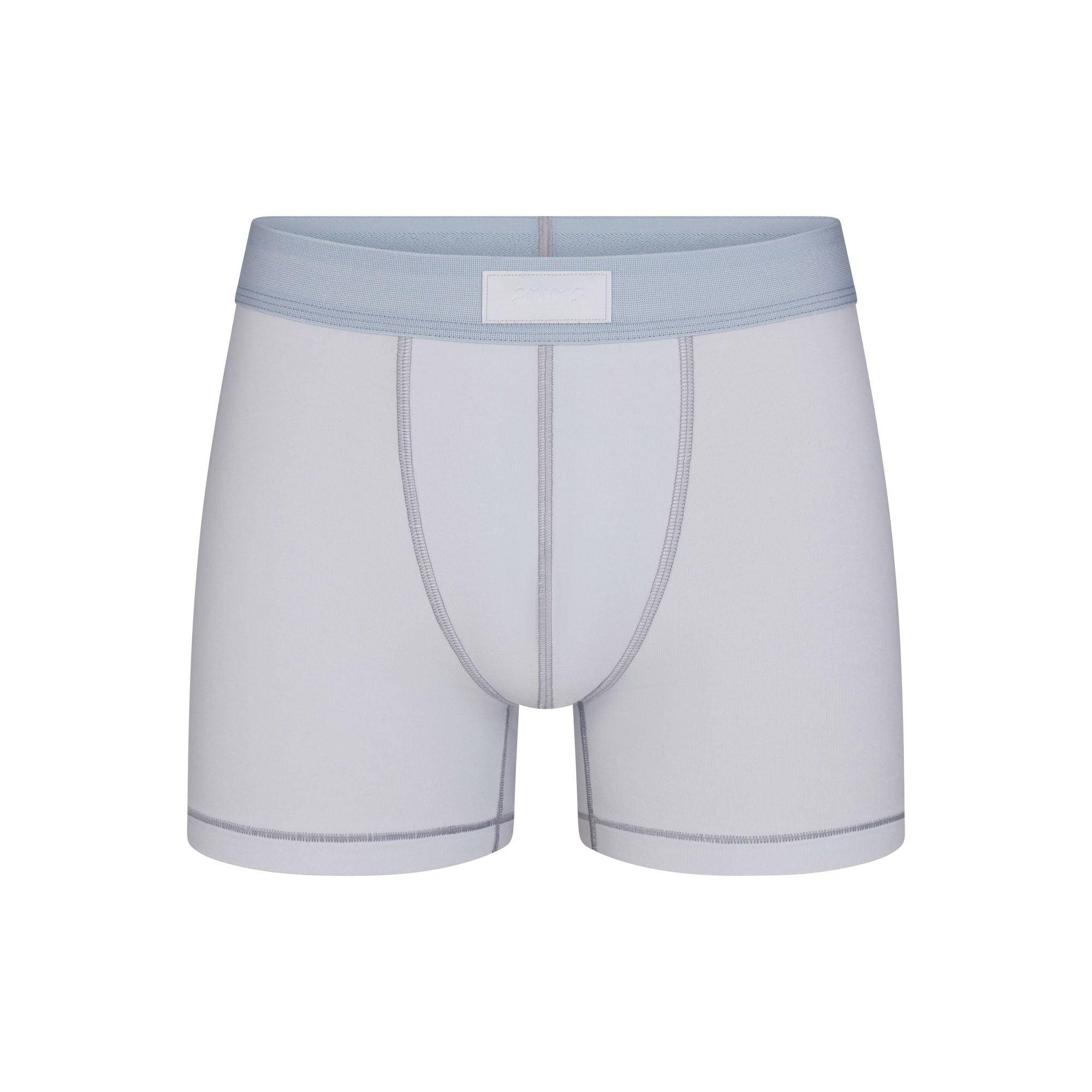 SKIMS COTTON MENS 3" BOXER BRIEF | ATMOSPHERE FLAT ON A WHITE BACKGROUND | FLT