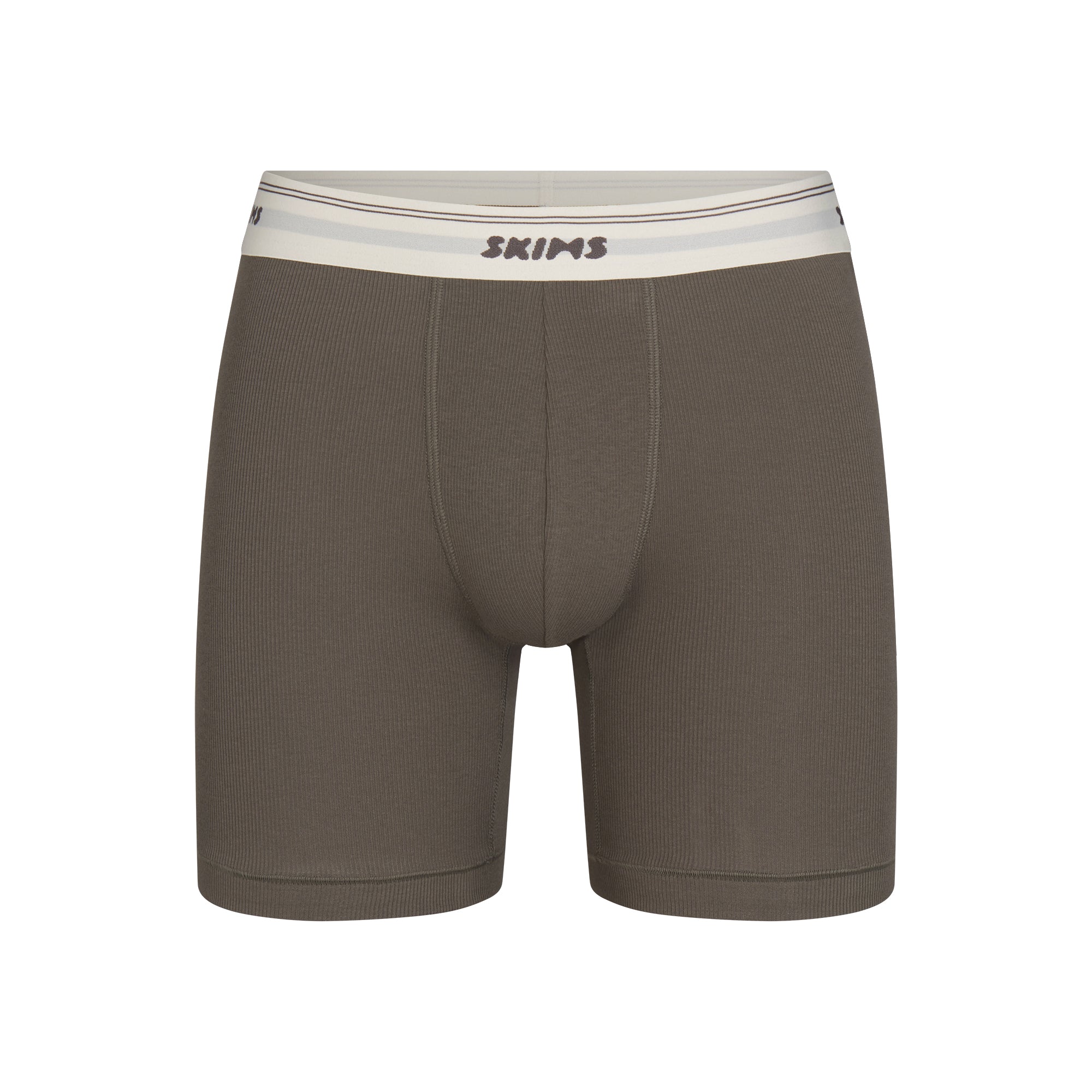 SKIMS COTTON RIB MENS 5" BOXER BRIEF | JUNGLE | FLT @ | FOCUS: 0.0, 1.0, 0.9