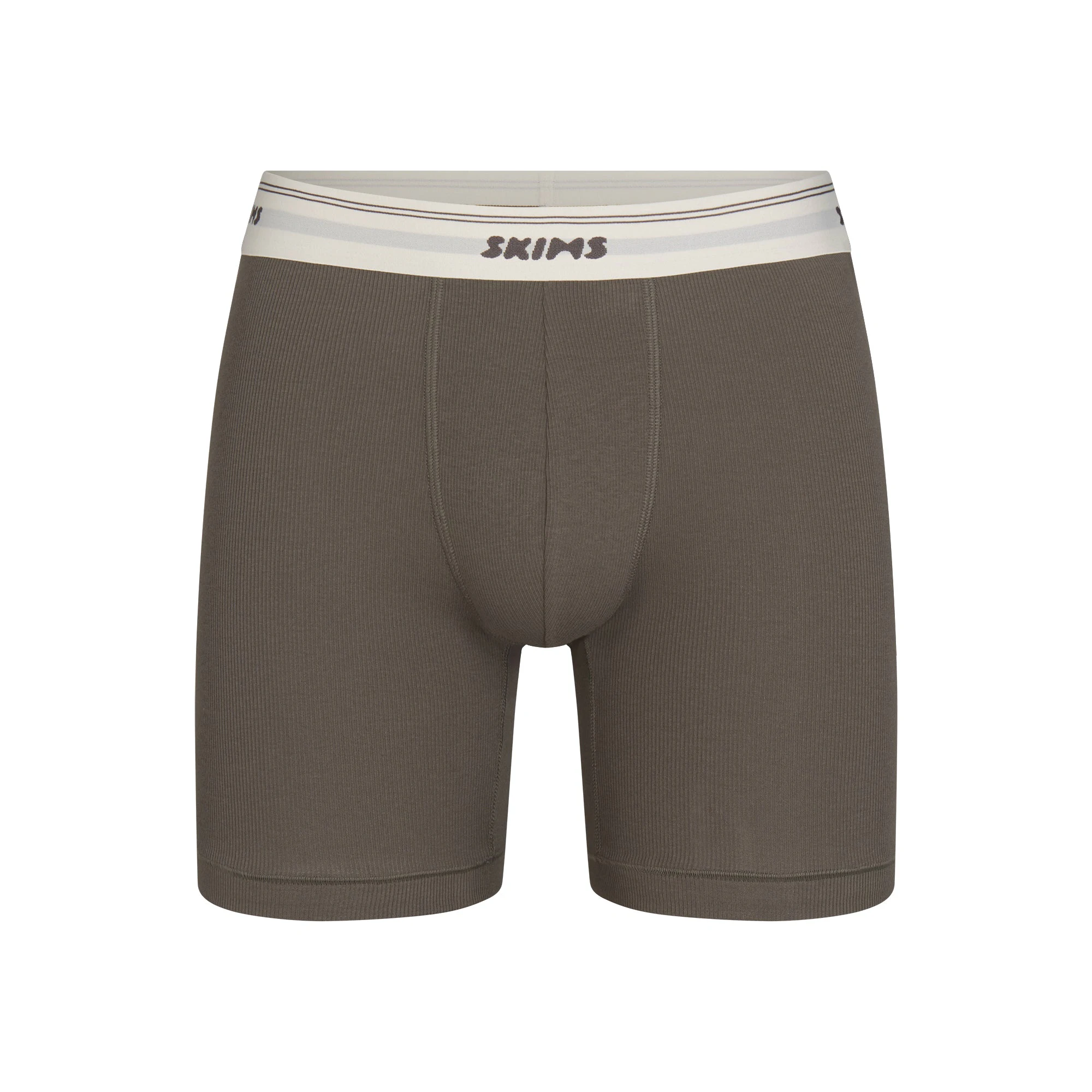 SKIMS COTTON RIB MENS 5" BOXER BRIEF | JUNGLE | FLT @ | FOCUS: 0.0, 1.0, 0.9