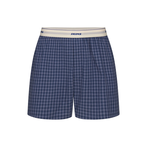 COTTON POPLIN BOXER | ZEN BLUE STRIPE