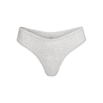 COTTON JERSEY DIPPED THONG