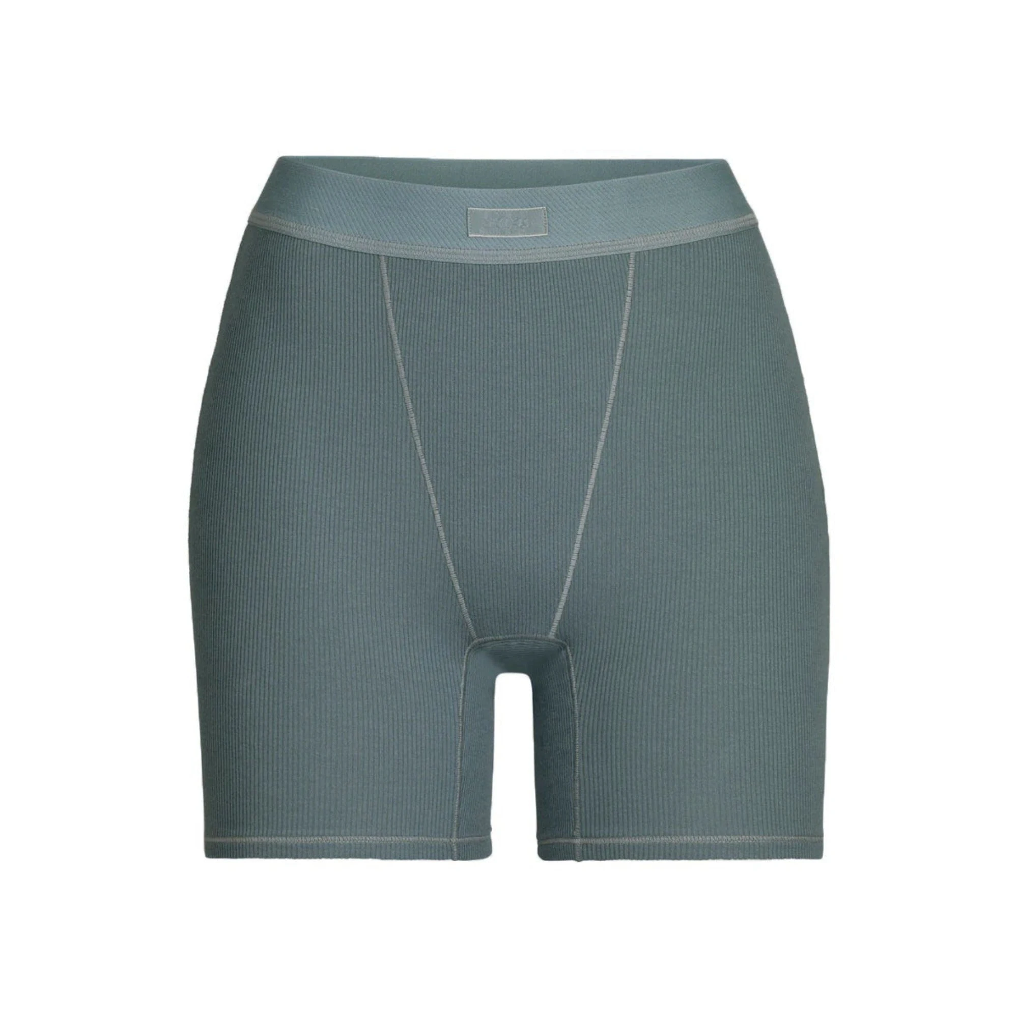 COTTON RIB BOXER | KYANITE (BOXERS, BOTTOMS) LAYS FLAT ON A WHITE BACKGROUND | FLT